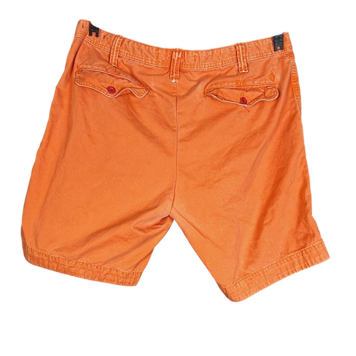 Polo Ralph Lauren Y2K Polo Men's Distressed Orange Shorts - Size 36 / 9" Size US 36 / EU 52 - 3 Thumbnail