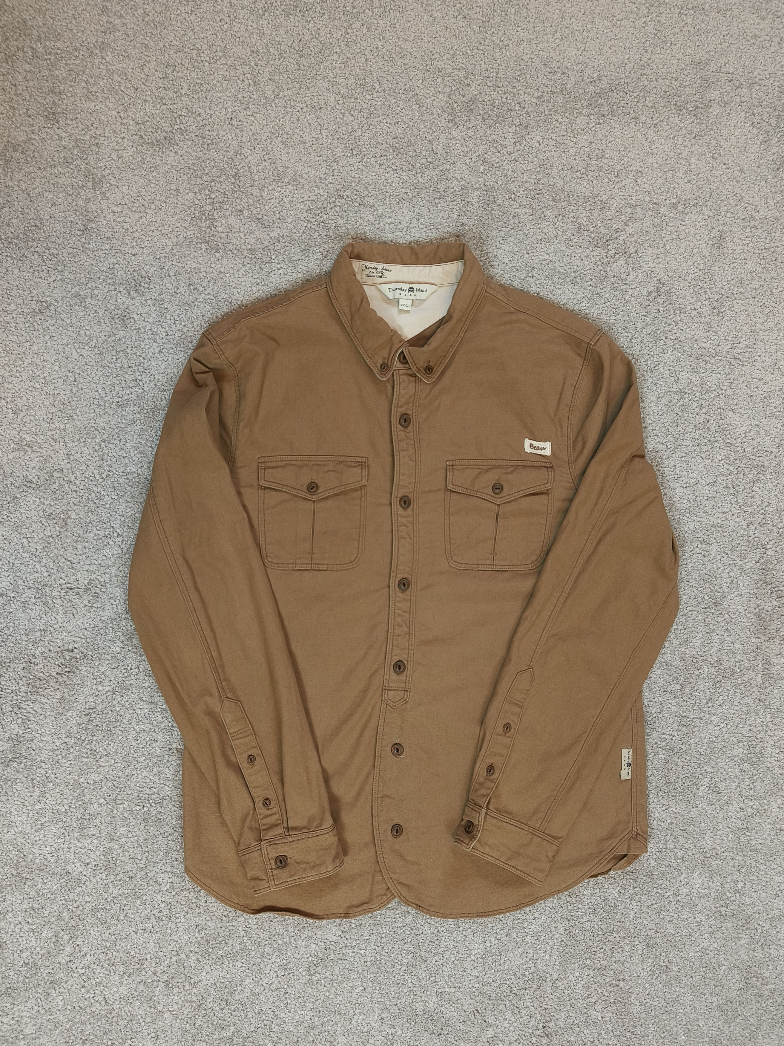 Beauty Beast × If Six Was Nine Thursday Island Beau Solid Long Sleeve Shirt Size US XS / EU 42 / 0 - 1 Thumbnail