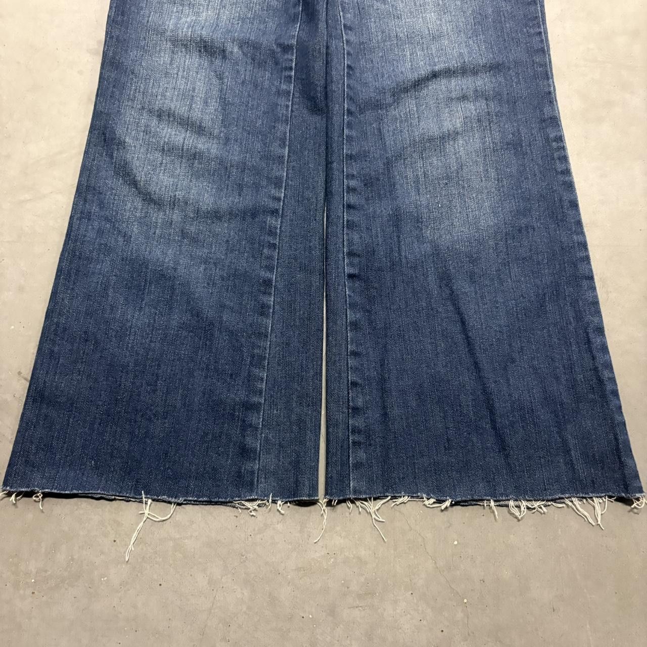 Vintage Crazy Vintage Y2K/2000s Super Baggy Wideleg Streetwear Skater Only Jeans Short Dark Wash Denim Jeans! Size US 28 / EU 44 - 3 Thumbnail
