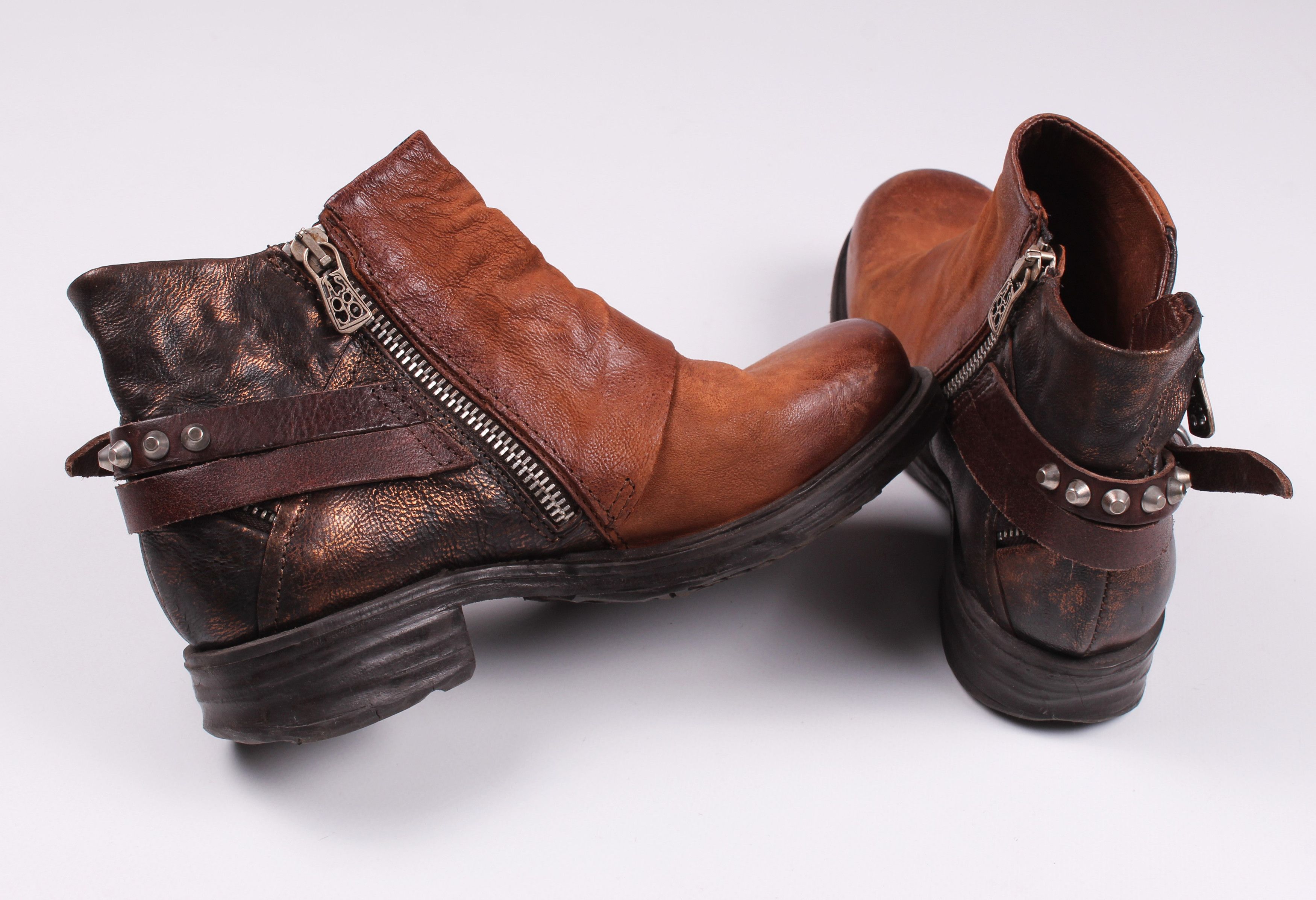 A.S.98 Airstep A.S. 98 Avant Garde Leather Ankle Boots Size US 5.5 / IT 35.5 - 4 Thumbnail