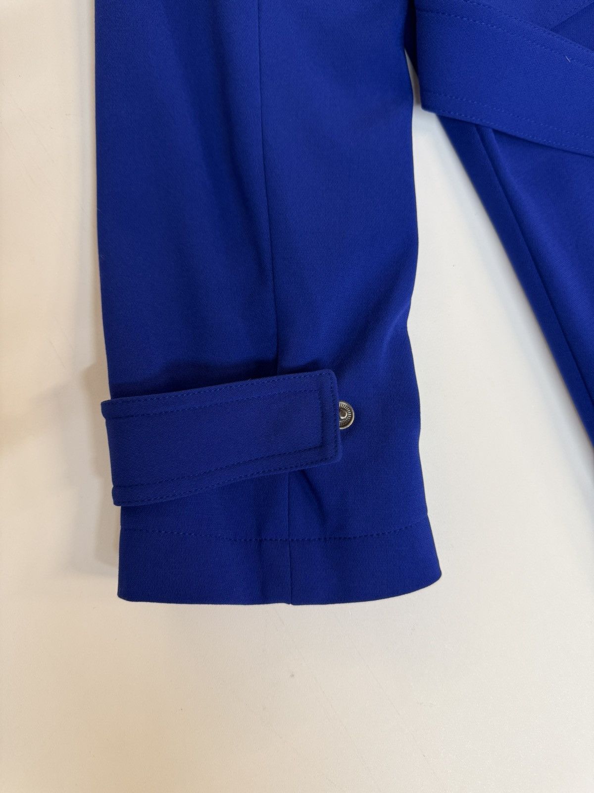 Theory Theory "Oaklane" Trench Coat in Admiral Crepe-Cobalt Blue-L Size L / US 10 / IT 46 - 14 Thumbnail