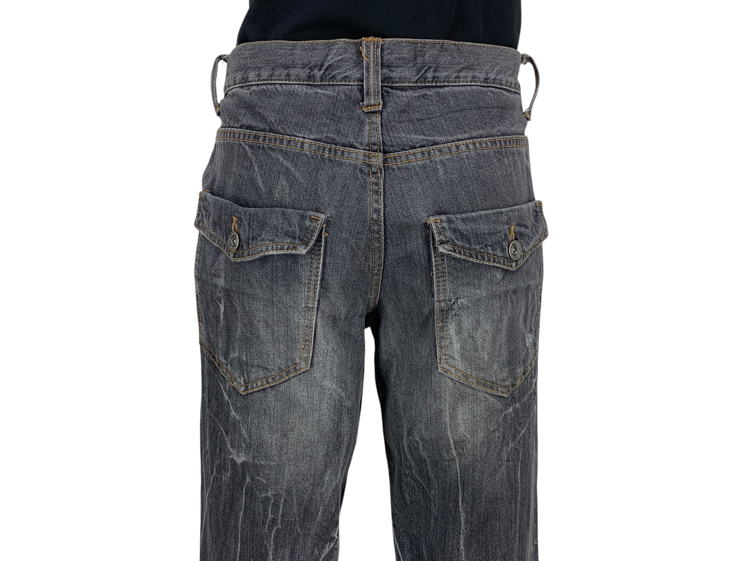 Other Antfui Denim Jeans Twisted Seam Bondage Goth Pants Size US 30 / EU 46 - 7 Thumbnail