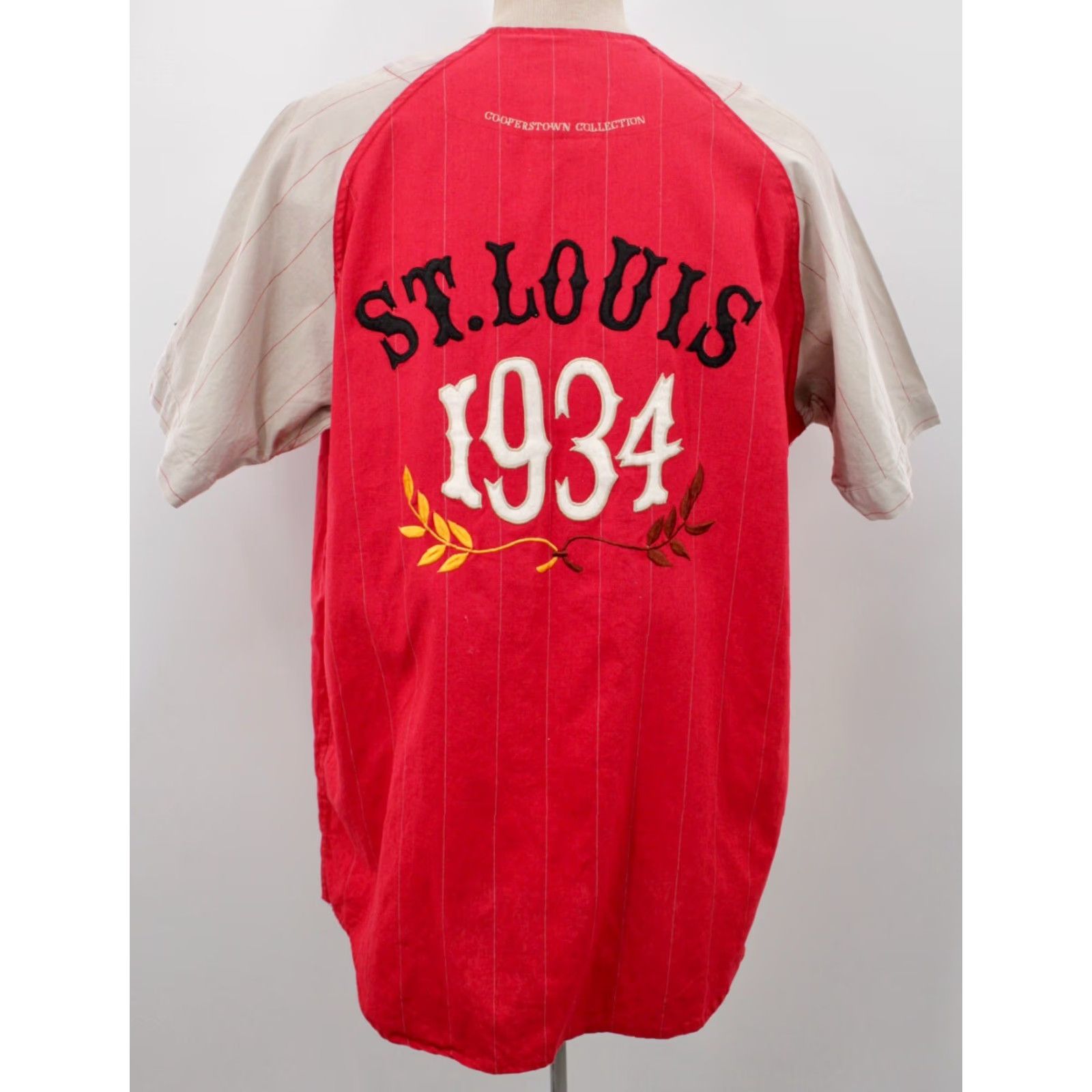 Vintage St Louis 1934 Cardinals Mirage First String Baseball Jersey Shirt XL Cooperstown Size US XL / EU 56 / 4 - 2 Thumbnail