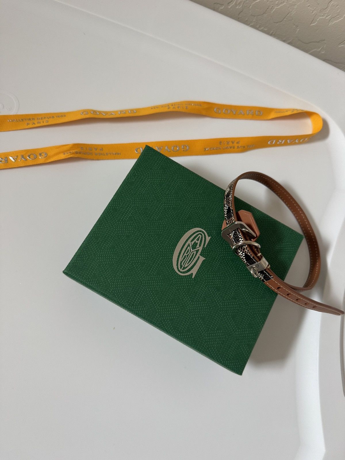 Goyard Goyard dog collar used for a photo and wiped off like NEW Size ONE SIZE - 19 Thumbnail