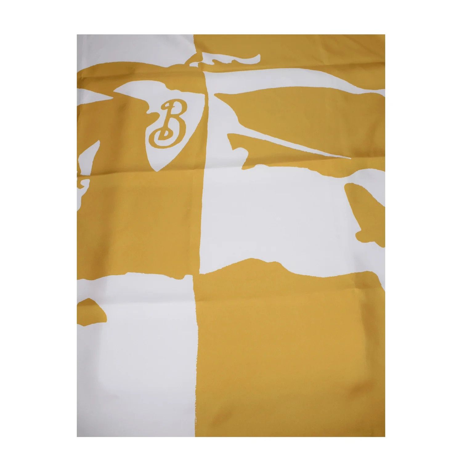 Burberry ob1o1e1024 Size: OS / Silk Foulard in Yellow White Size ONE SIZE - 2 Thumbnail