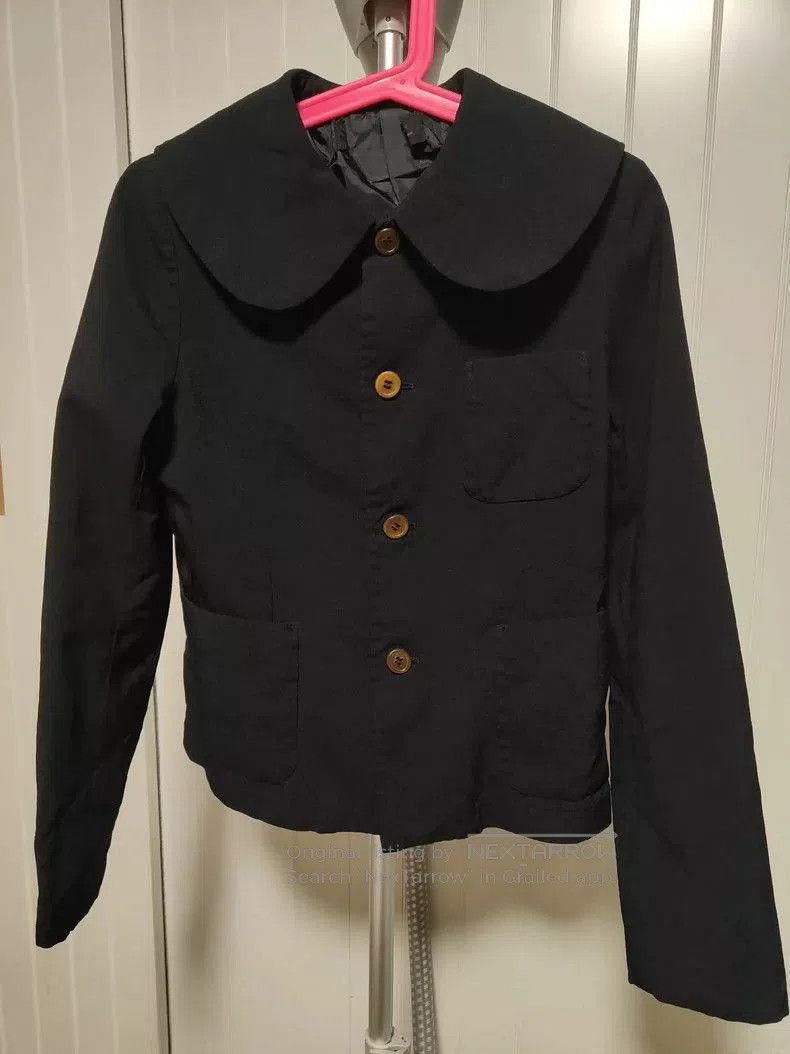 Comme des Garcons CDG Black Round Collar Pocket Jacket - dmc. Size US S / EU 44-46 / 1 - 1 Thumbnail
