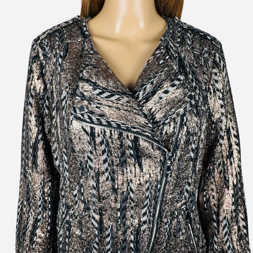 Guess NWT New GUESS Teeya Gilded Moto Jacket Size L Size L / US 10 / IT 46 - 9 Thumbnail