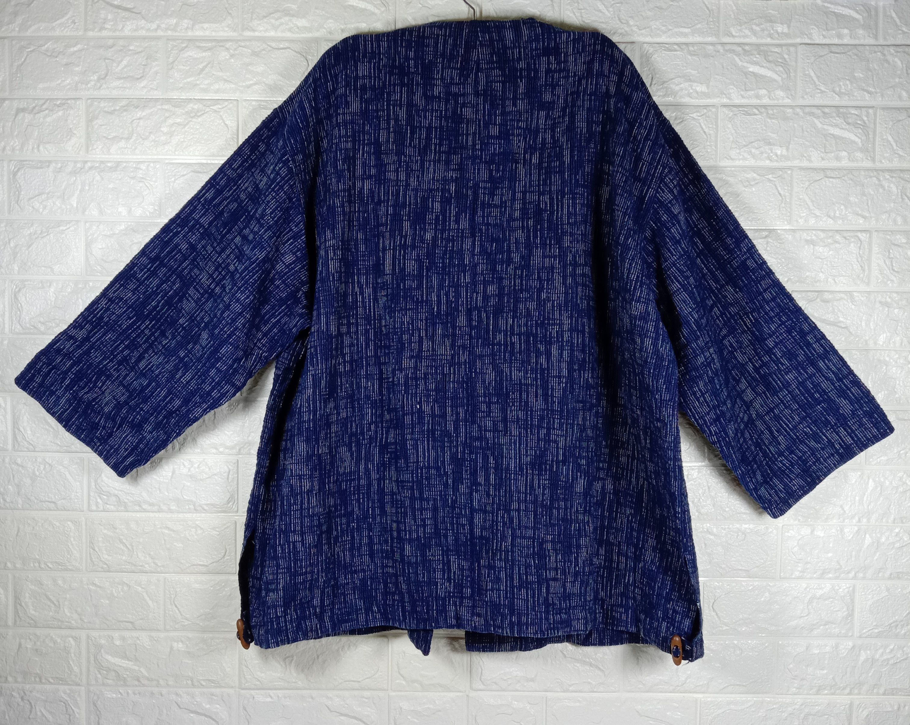 Japanese Brand Vintage Kapital Style Indigo Blue Denim Japanese Kimono Size US XL / EU 56 / 4 - 2 Thumbnail