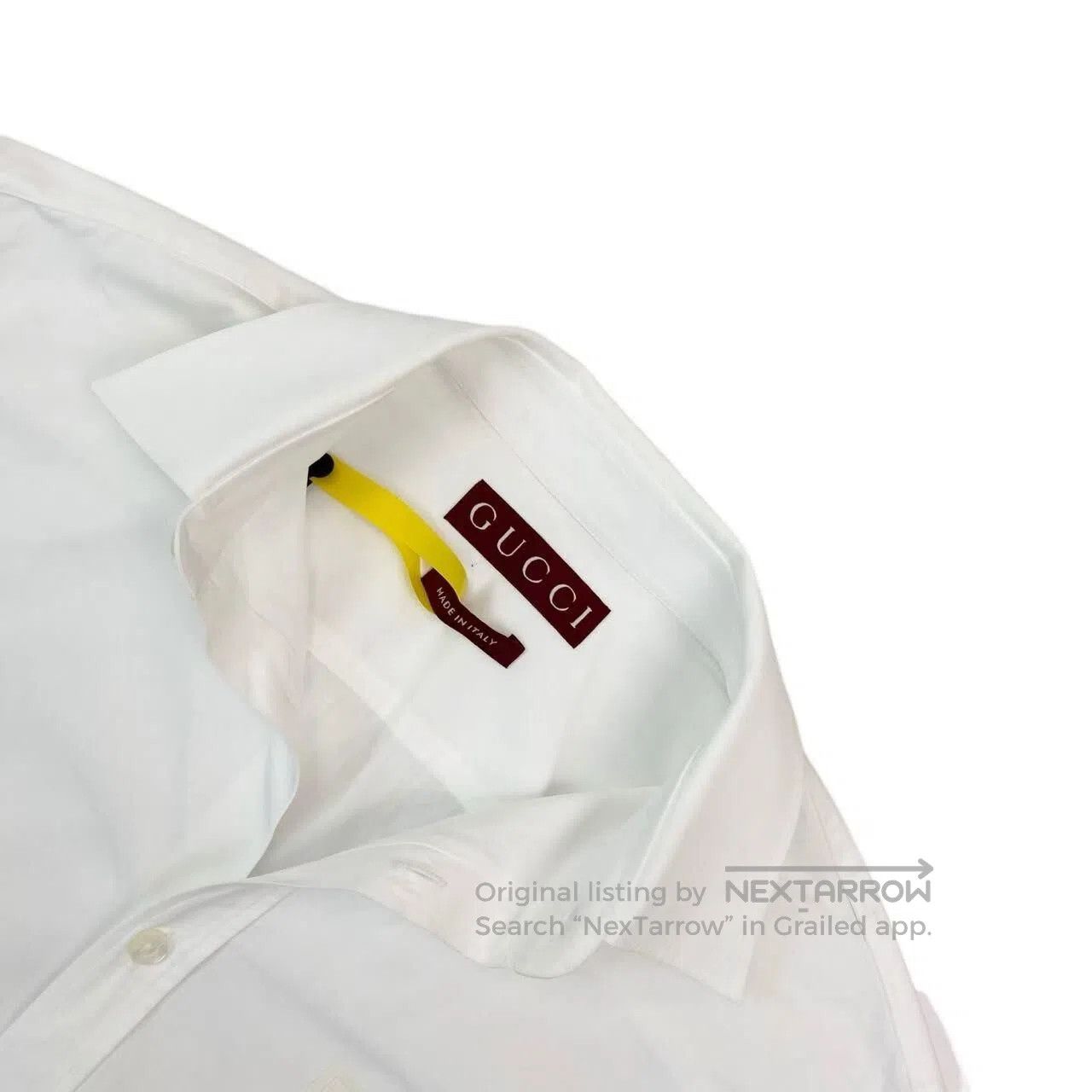 Gucci Guicci 24SS white short-sleeved shirt| Size M / US 6-8 / IT 42-44 - 3 Thumbnail