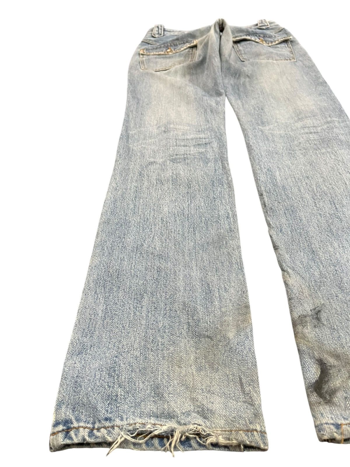 Hysteric Glamour Vintage Schlussel Snake Studded Distressed Denim Size US 30 / EU 46 - 11 Thumbnail