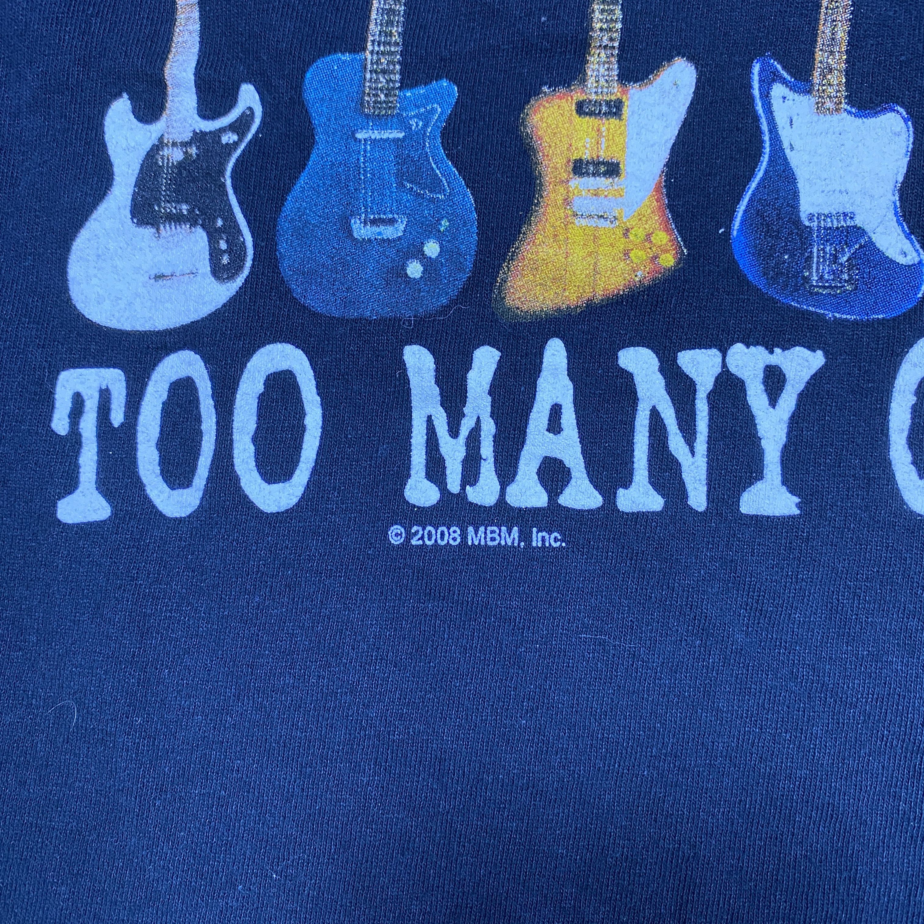 Vintage Vintage 2008 Playin' Guitar Black Tee T-Shirt L Size US L / EU 52-54 / 3 - 4 Thumbnail