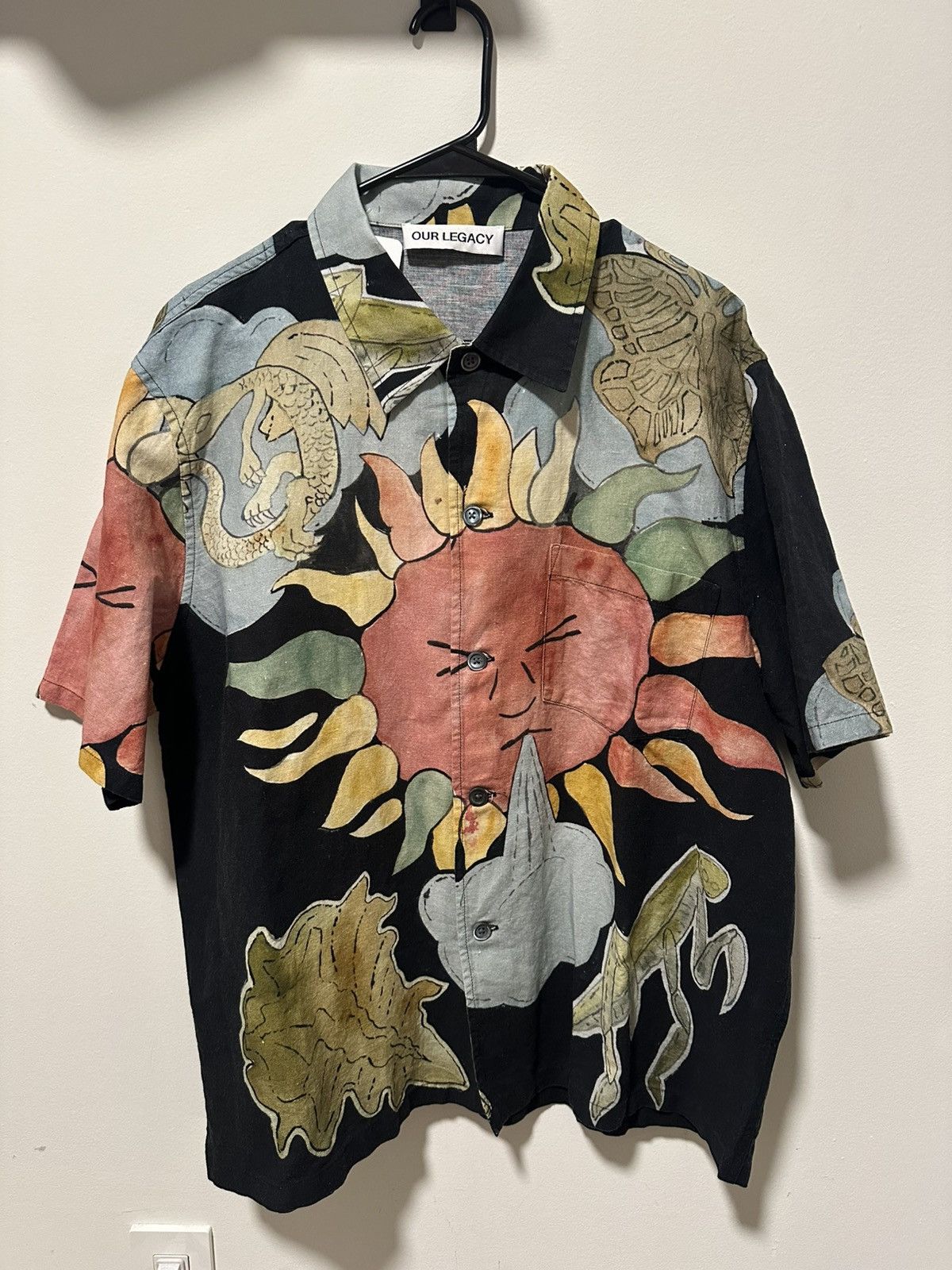 Our Legacy Our Legacy Multicolor Box Short Sleeve Shirt Size US M / EU 48-50 / 2 - 1 Thumbnail