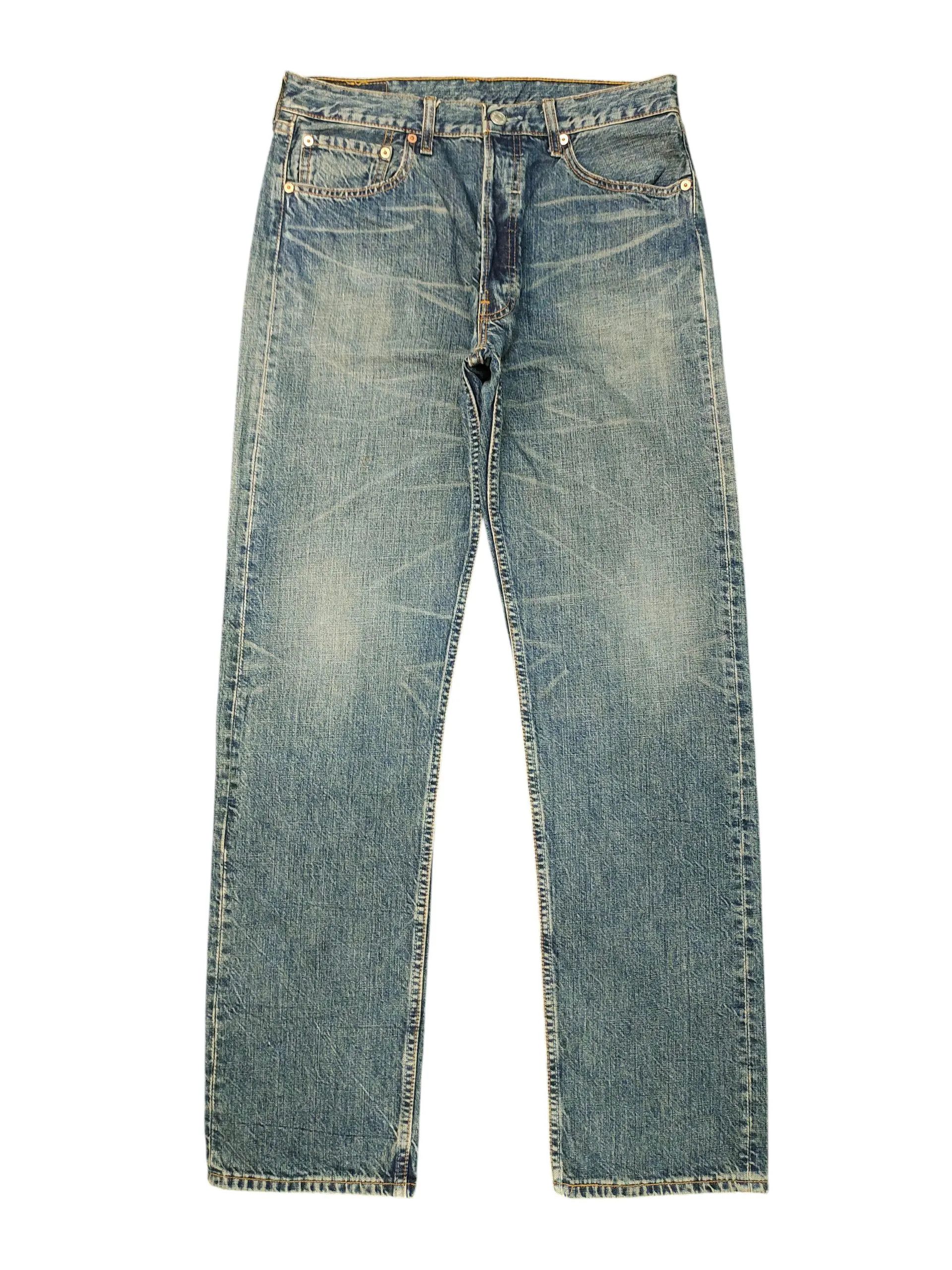 Levi's Vintage Clothing Vintage Levis 501 Clawmark Distress Patina Denim Jeans Size US 32 / EU 48 - 1 Thumbnail