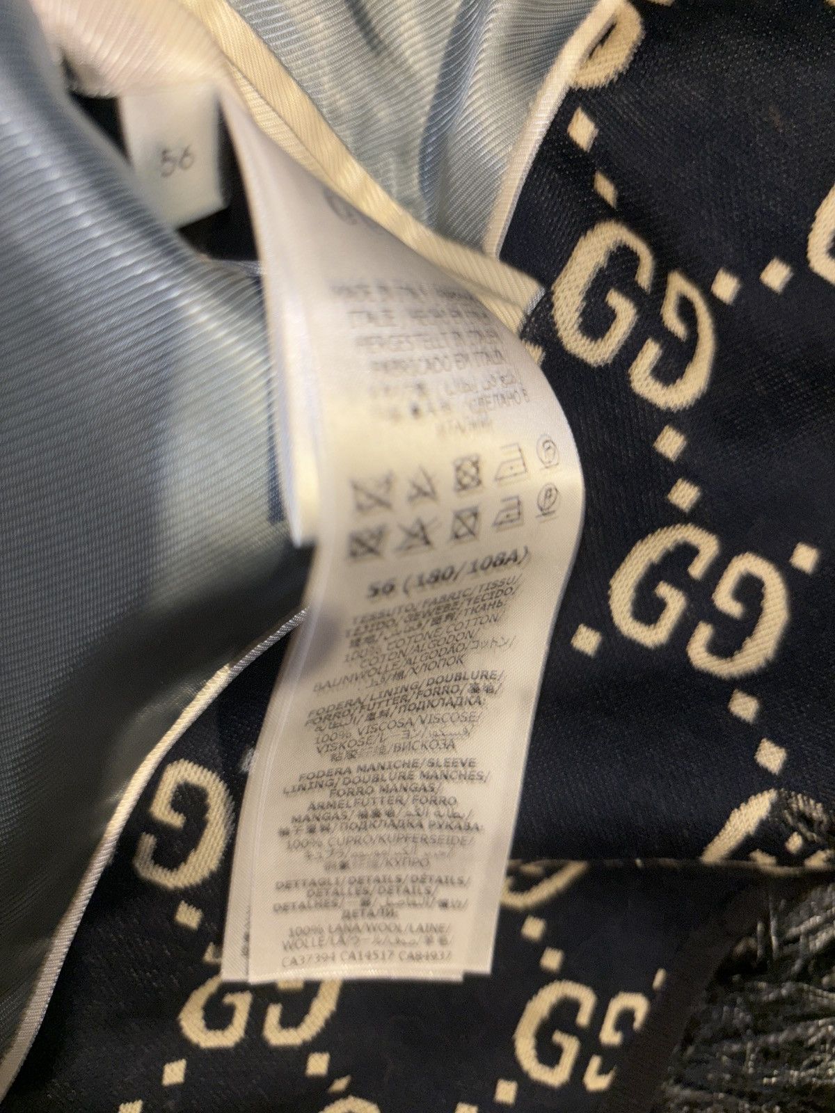 Gucci Gucci Blazer Navy Blue GG Men Size 54R - 5 Thumbnail