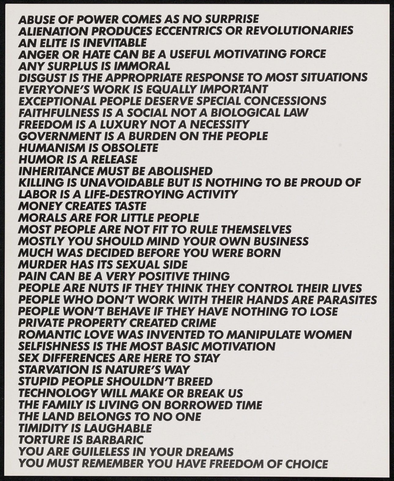Vintage Vintage 90s Jenny Holzer Truism Art Tshirt Size US L / EU 52-54 / 3 - 12 Thumbnail