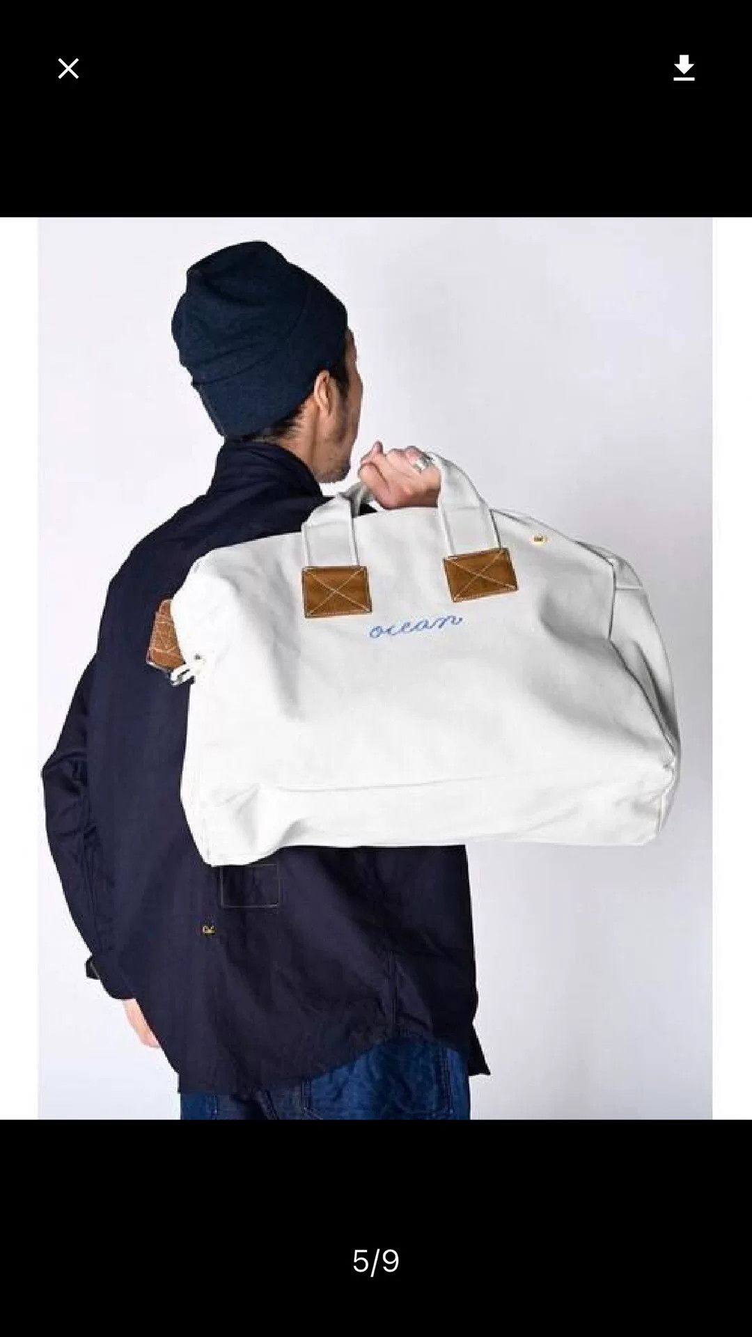 45rpm 45R Canvas Boston Tote Bag Size ONE SIZE - 1 Thumbnail