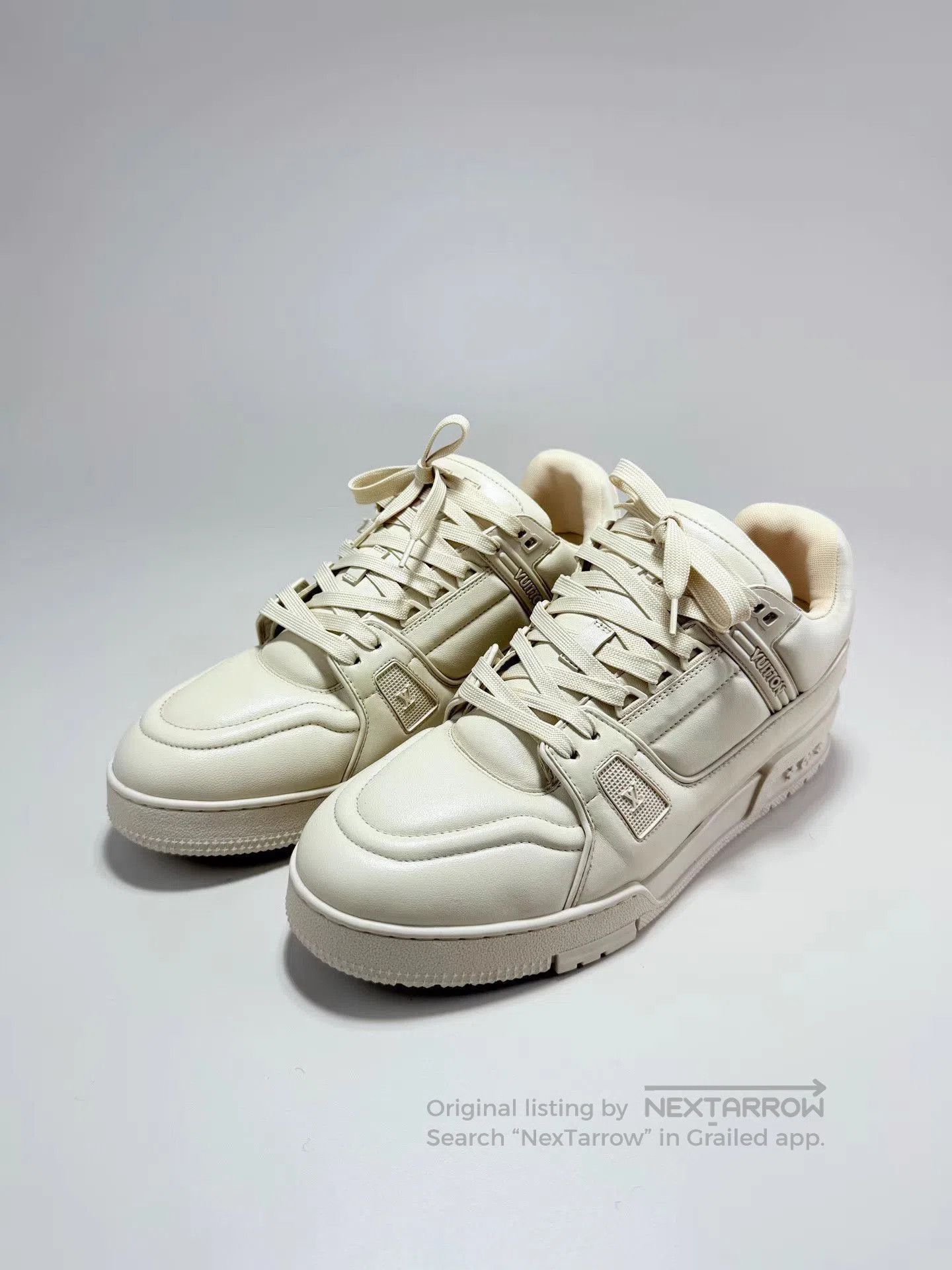 Louis Vuitton White Low. Size US 10 / EU 43 - 1 Thumbnail