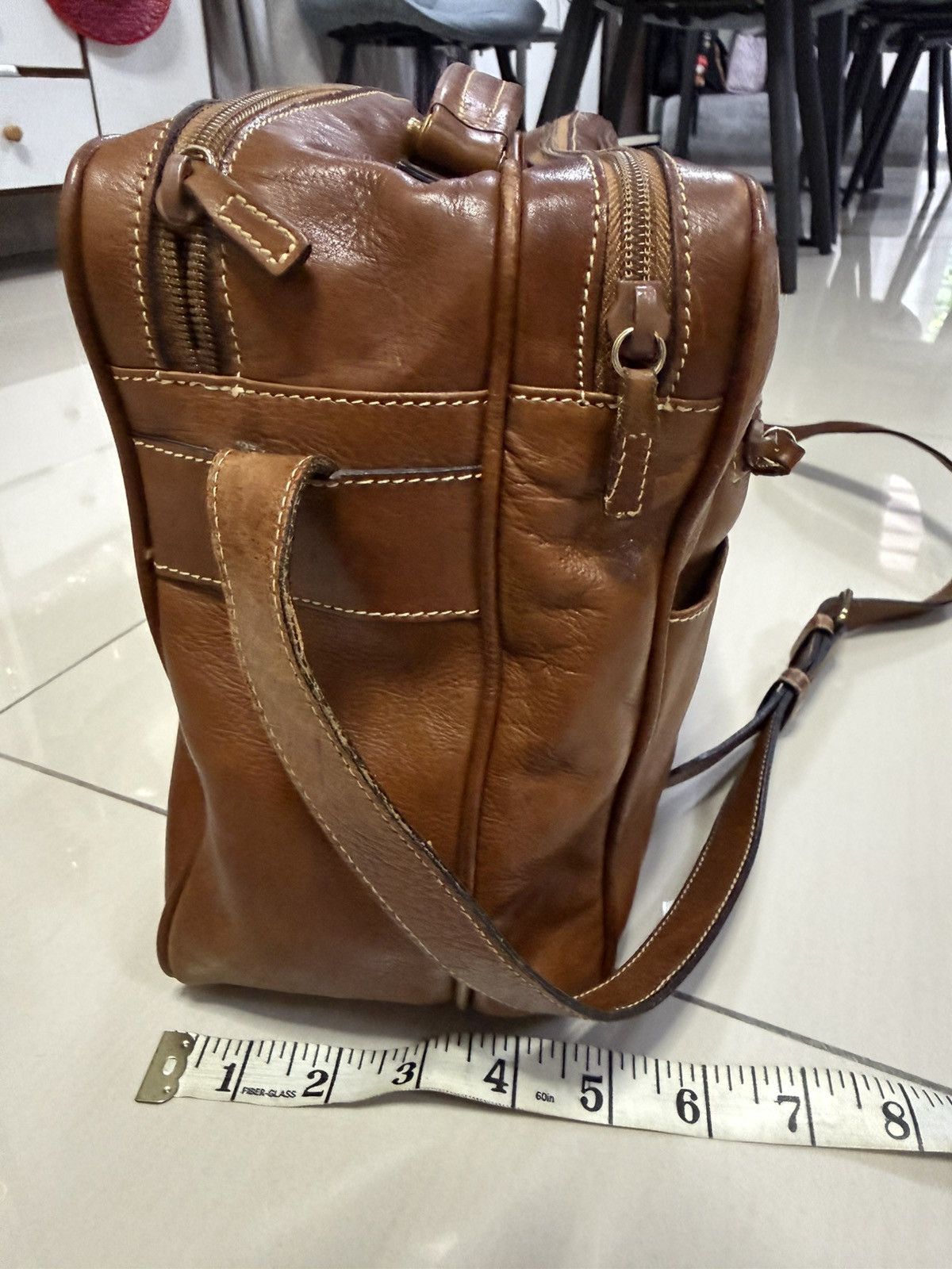 Etienne Aigner Etienne Aigner Brown Leather Sling Bag Size ONE SIZE - 4 Thumbnail