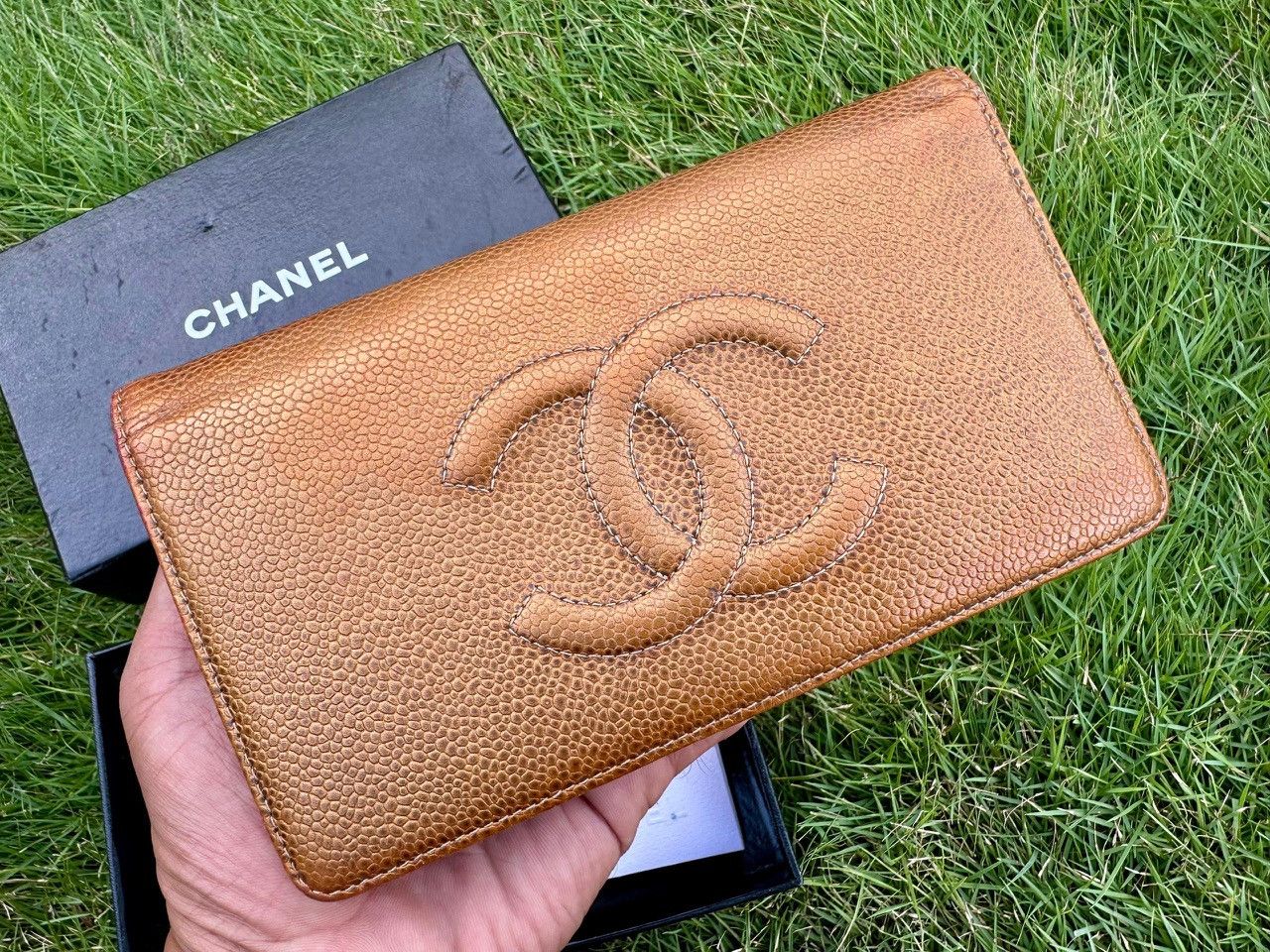 Chanel Authentic Chanel Caviar Leather Timeless CC Wallet Size ONE SIZE - 1 Thumbnail
