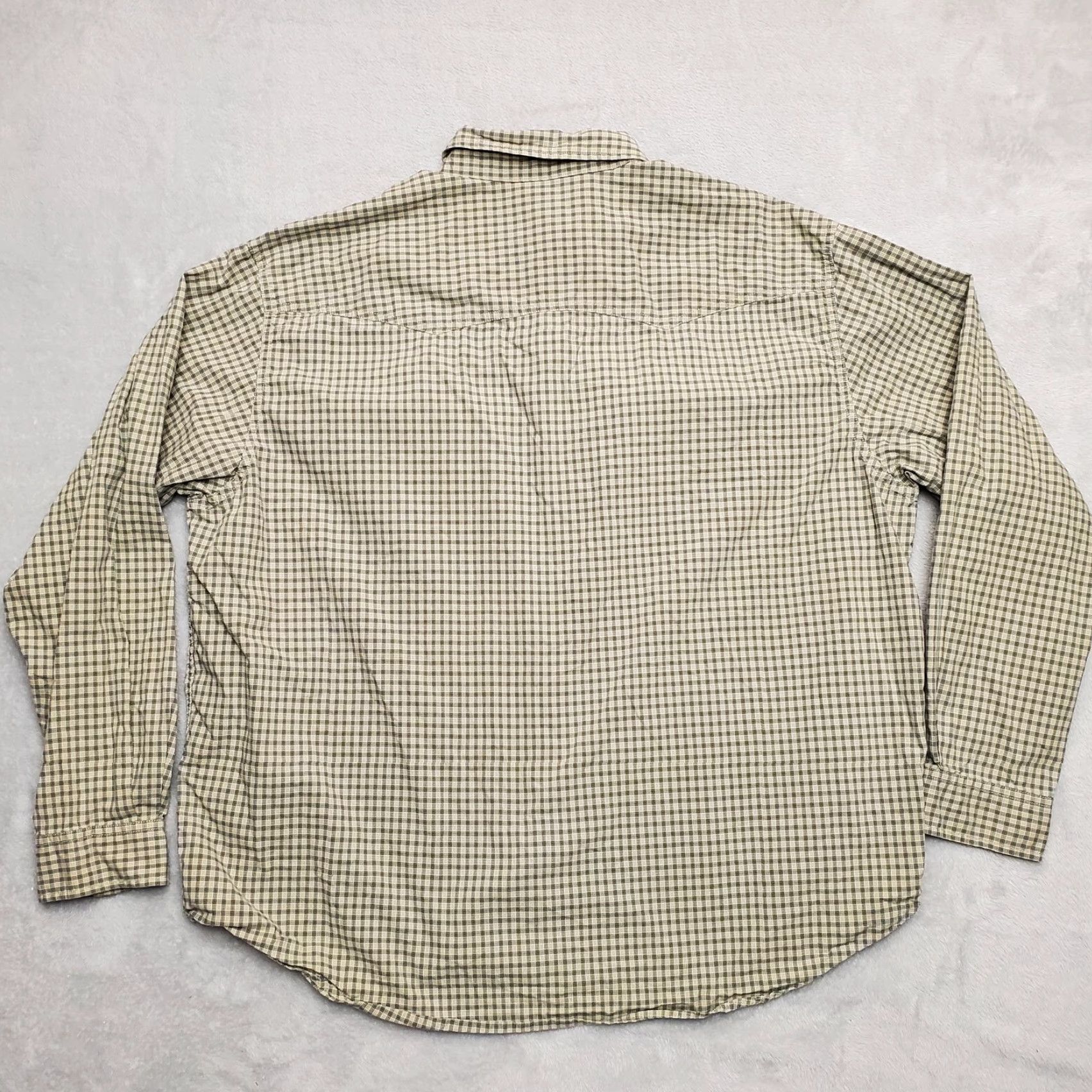 Eddie Bauer VINTAGE Eddie Bauer Shirt Mens 2XL Green Plaid Pearl Snap Long Sleeve Western Shirt Mens XXL Green Plaid Pearl Snap Long Sleeve Western Size US XXL / EU 58 / 5 - 5 Thumbnail