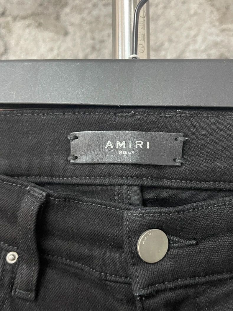 Amiri Amiri MX1 leather patched jeans Size US 29 - 7 Thumbnail