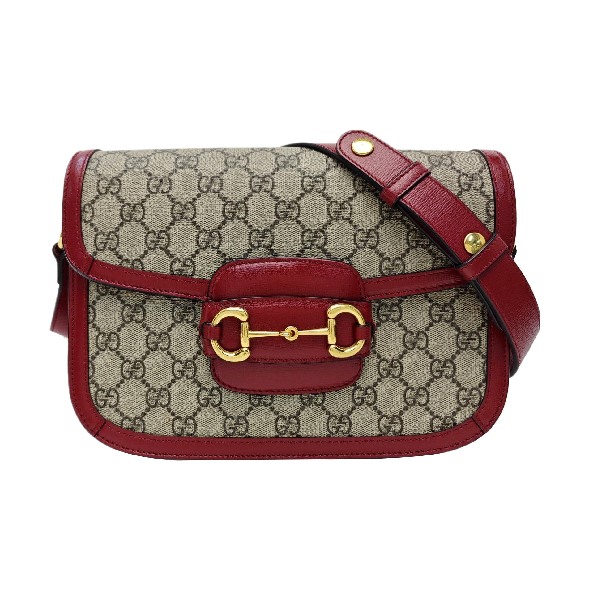 Gucci Gucci Horsebit 1955 Small Monogram Shoulder Bag Size ONE SIZE - 1 Thumbnail