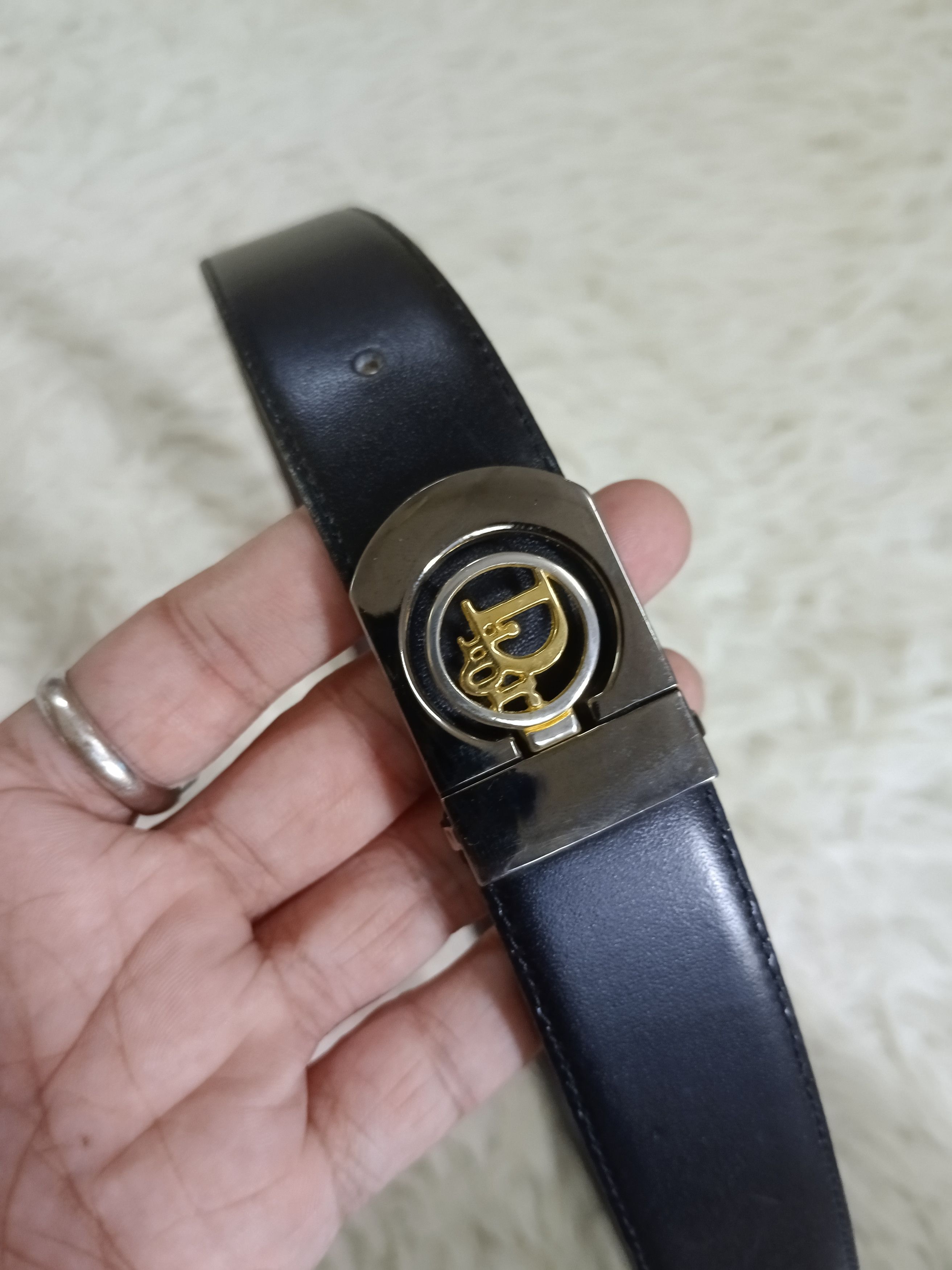 Dior VINTAGE DiOR LEATHER REVERSIBLE BELT Size ONE SIZE - 2 Thumbnail