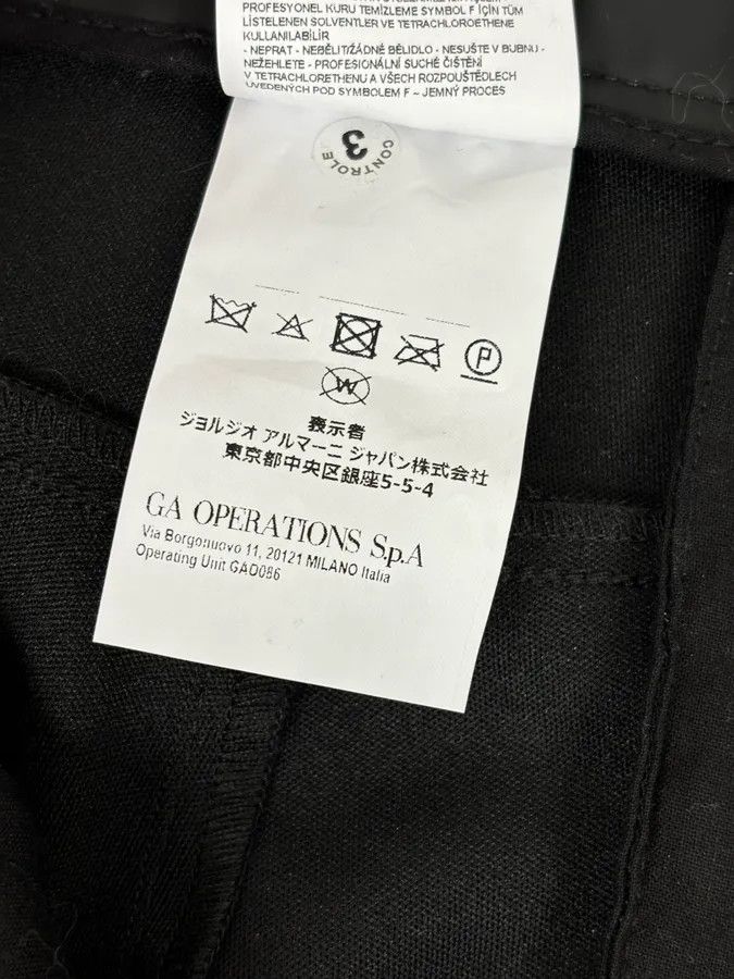 Emporio Armani AW2022 Emporio Armani Black Eco Leather Cargo Pants Size US 34 / EU 50 - 14 Thumbnail