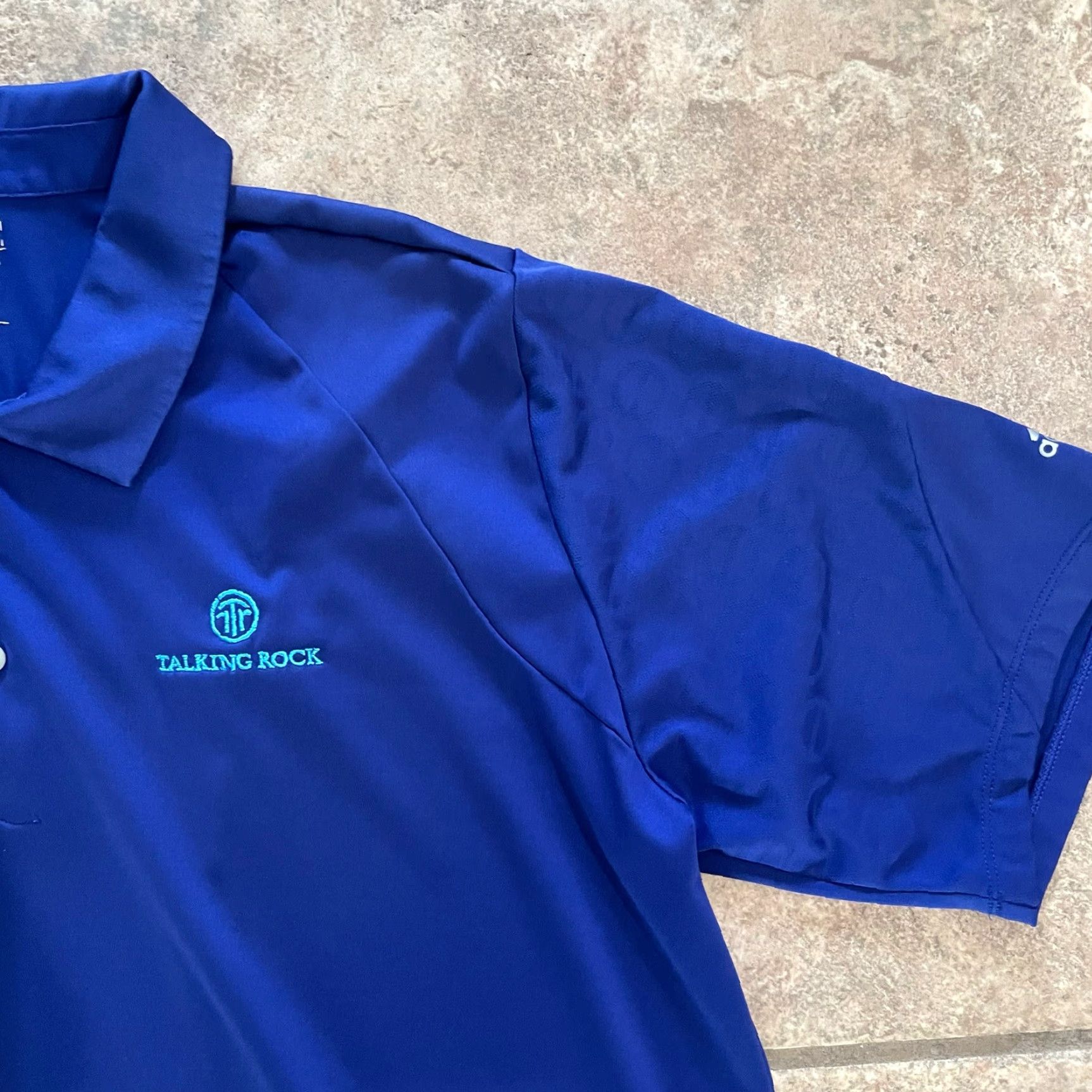 Adidas Adidas Golf Polo Talking Rock Blue XL Mens Polo Size US XL / EU 56 / 4 - 3 Thumbnail