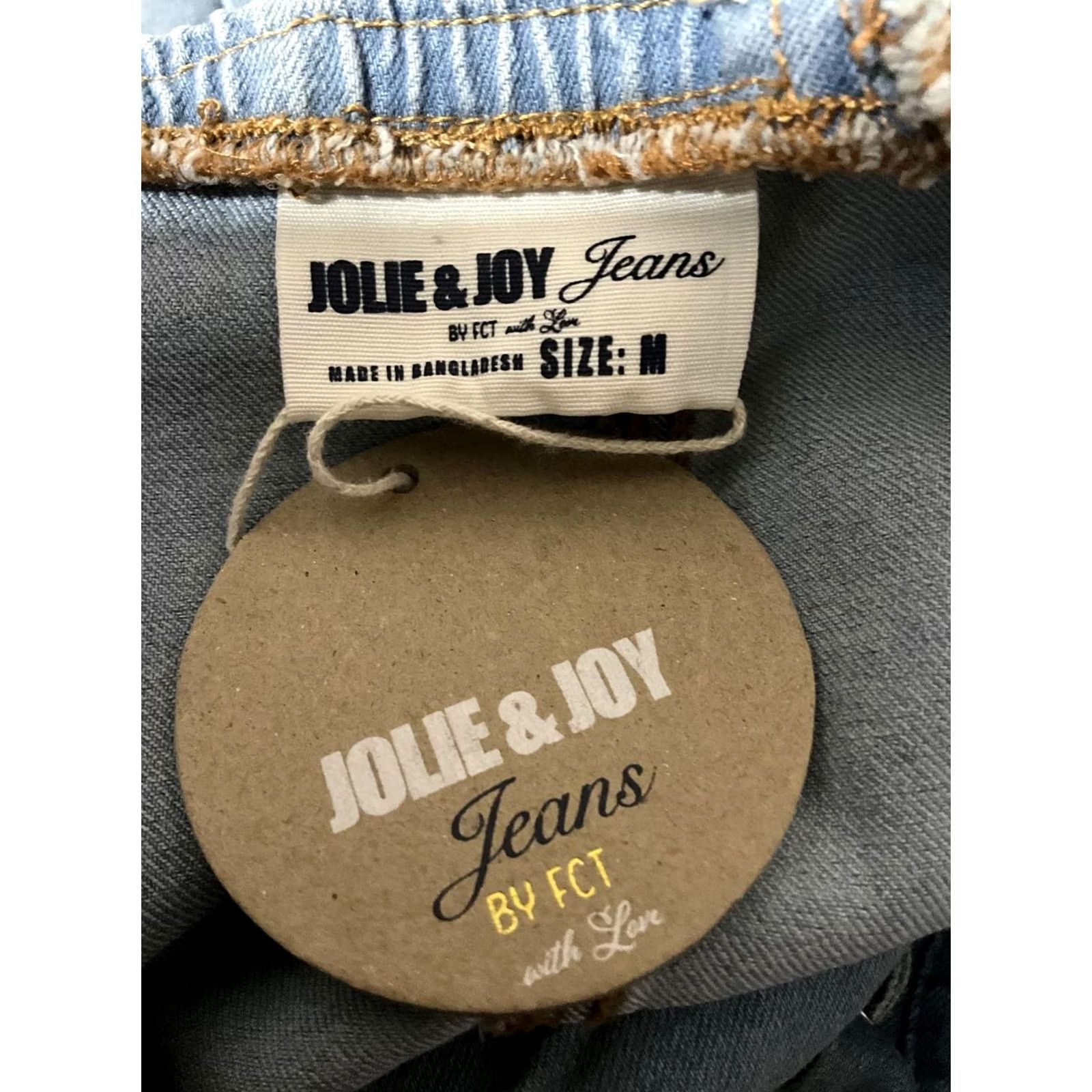 Vintage Jolie & Joy Jeans Light Wash Denim Dress Lace-Up Front Drawstring Size M Womens Denim dress Size 32" / US 10 / IT 46 - 2 Thumbnail