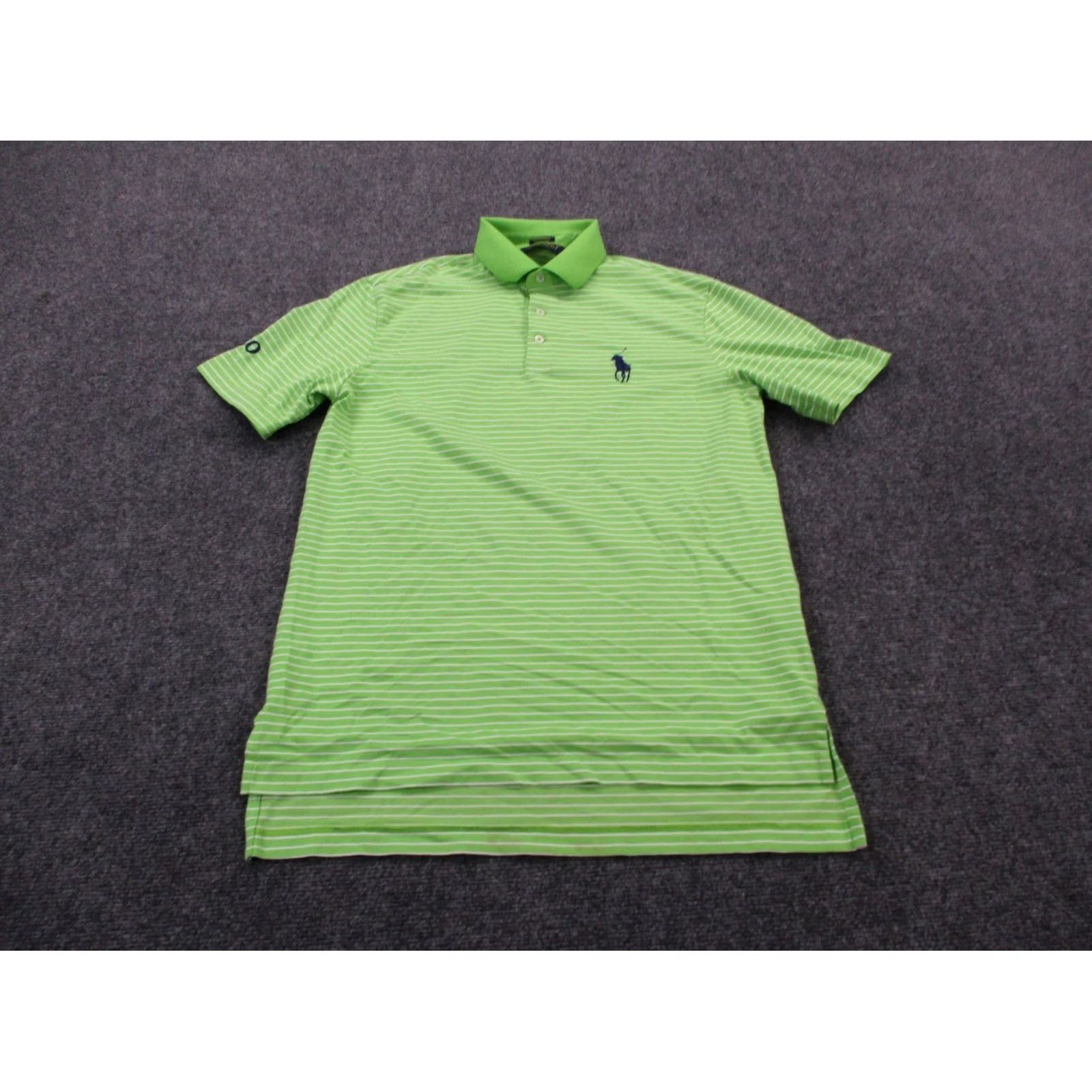 Polo Ralph Lauren Polo Ralph Lauren Polo Shirt Men S Green Striped Golf Performance Stretch Active Size US S / EU 44-46 / 1 - 2 Thumbnail