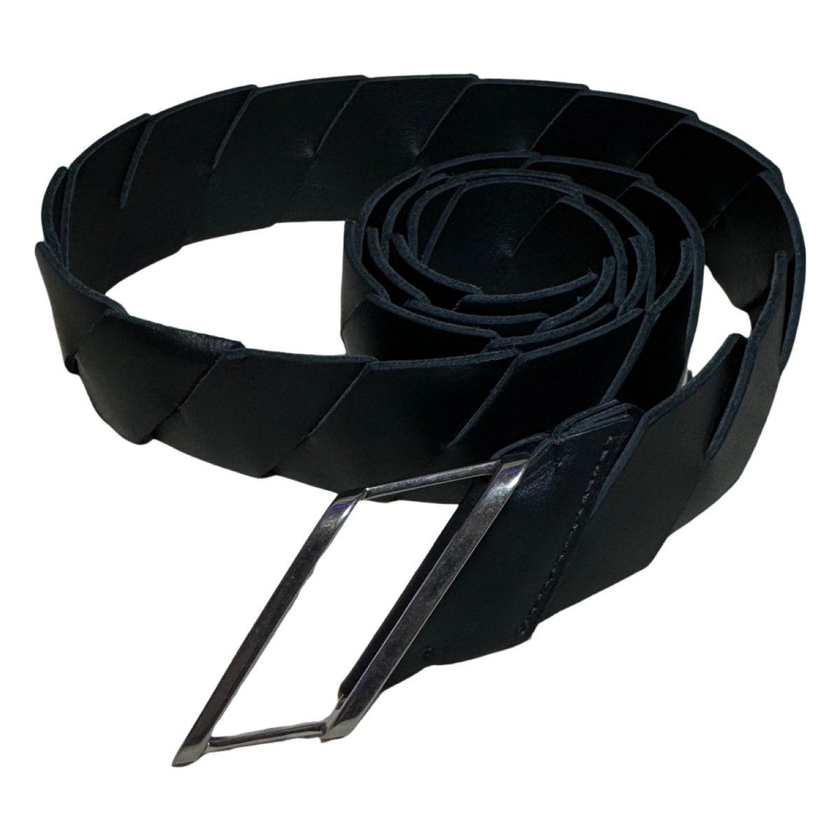 Bottega Veneta Woven Calfskin Rhomboid Belt Size 32 - 2 Thumbnail