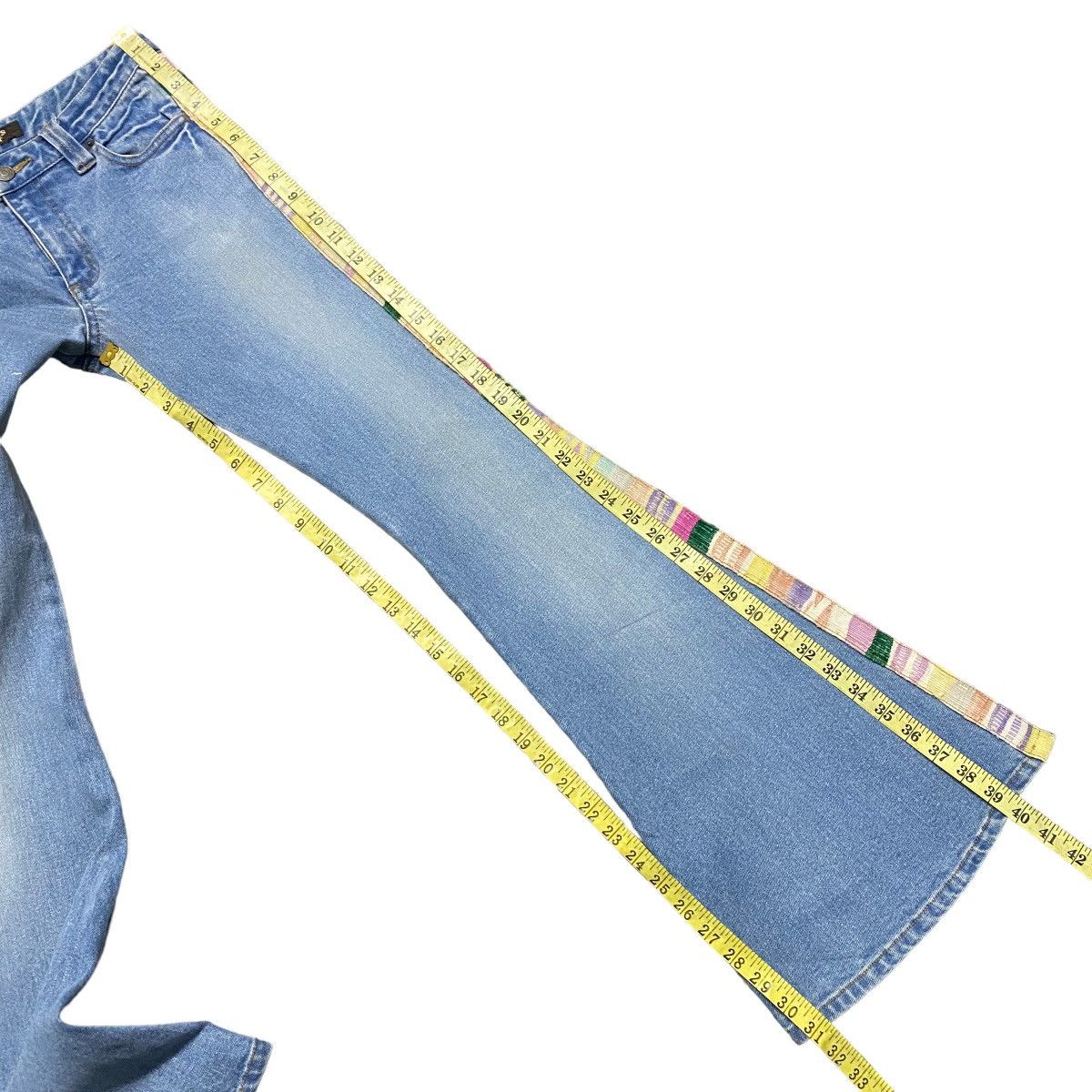 If Six Was Nine LOVE GIRL MARKET Hippie Denim Super Flare Jeans Size 27" / US 4 / IT 40 - 18 Thumbnail