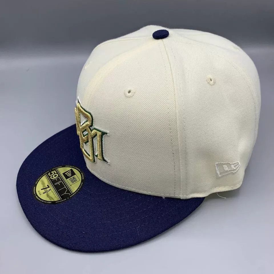 New Era Milwaukee Brewers Hat Men 7 5/8 59Fifty New Era Fitted Cap Size ONE SIZE - 3 Thumbnail