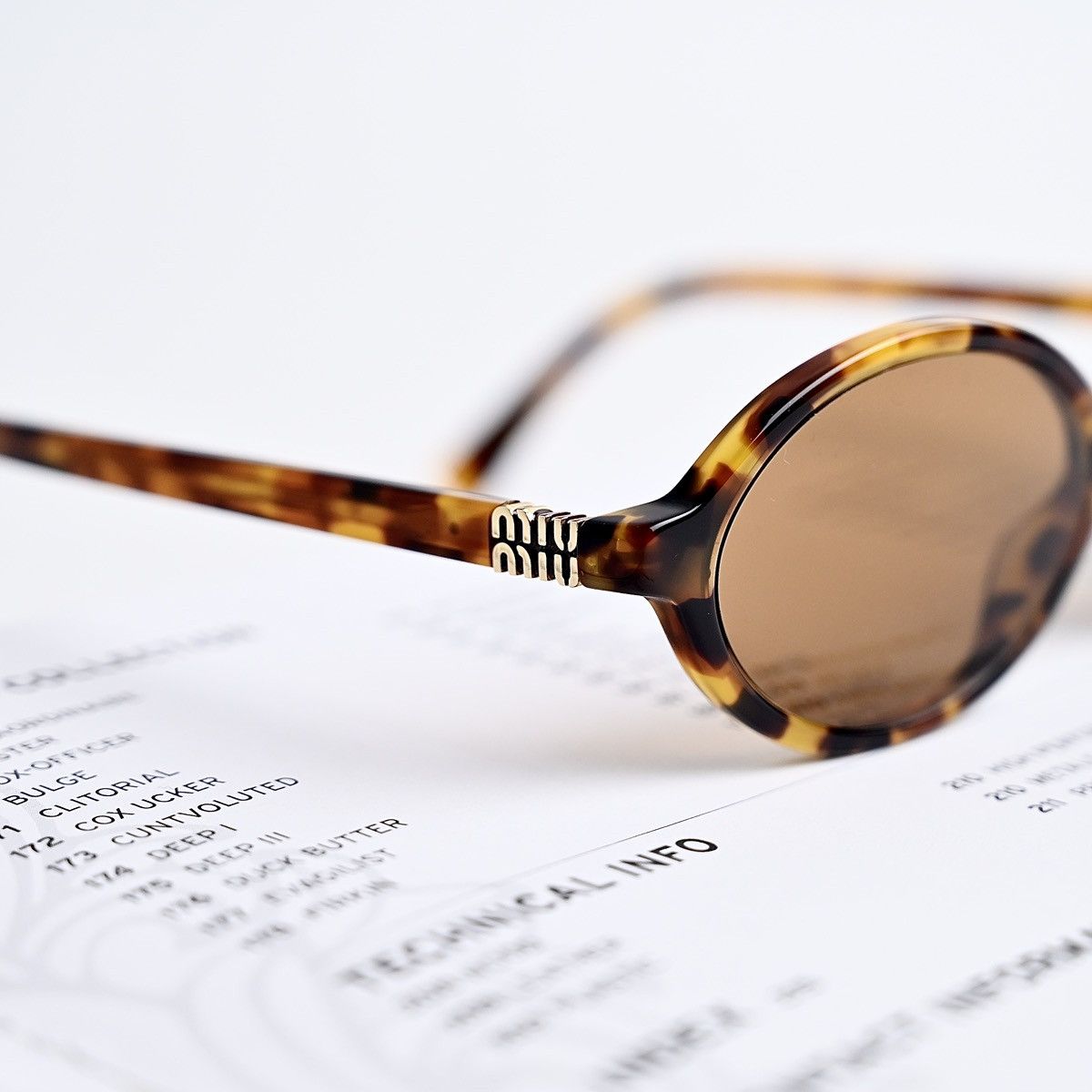 Miu Miu MIU MIU 0MU 04ZS SUNGLASSES Size ONE SIZE - 3 Thumbnail