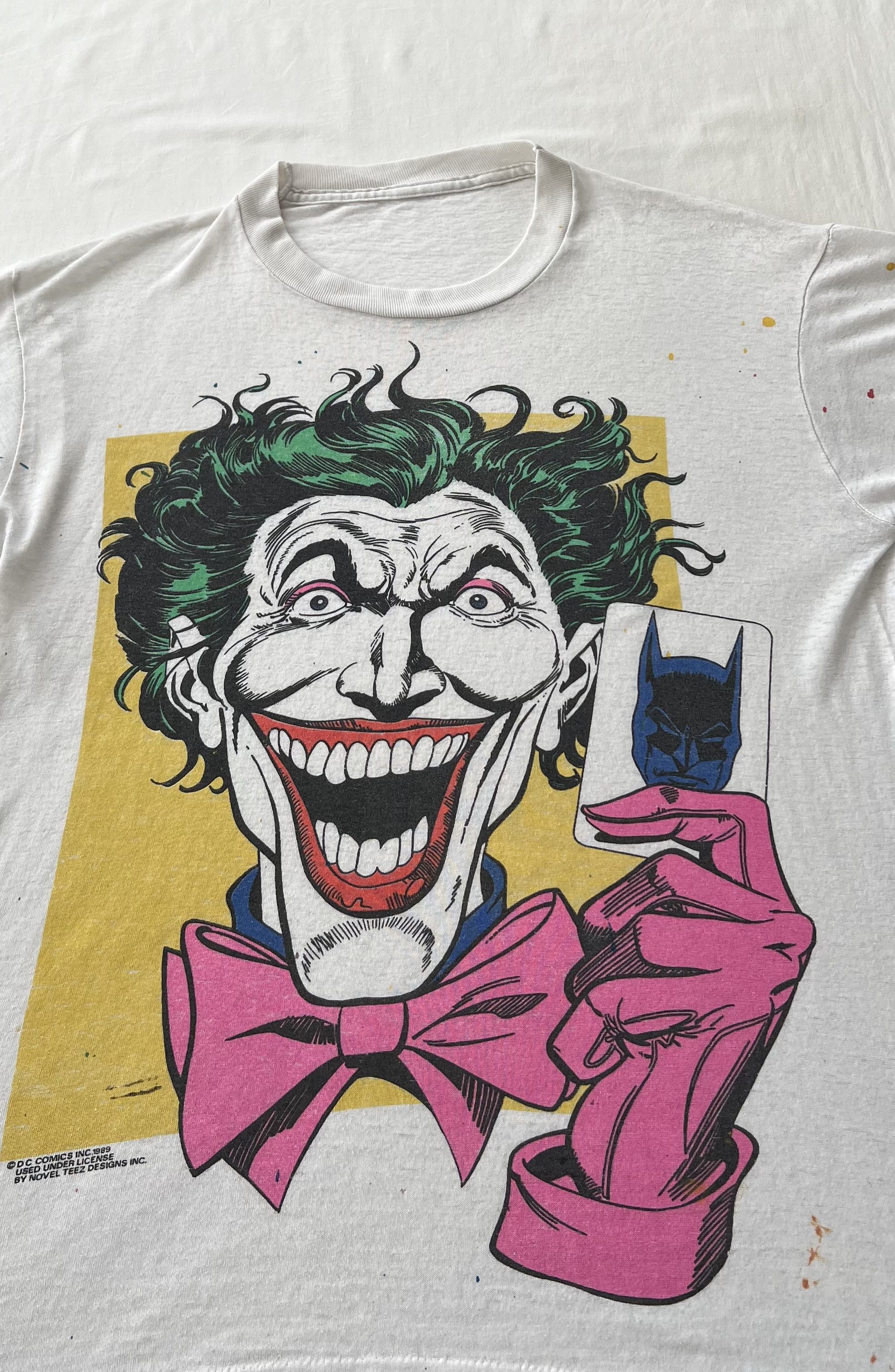 DC Comics Vintage 1989 Joker Batman DC Comics White T-shirt Size US M / EU 48-50 / 2 - 3 Thumbnail