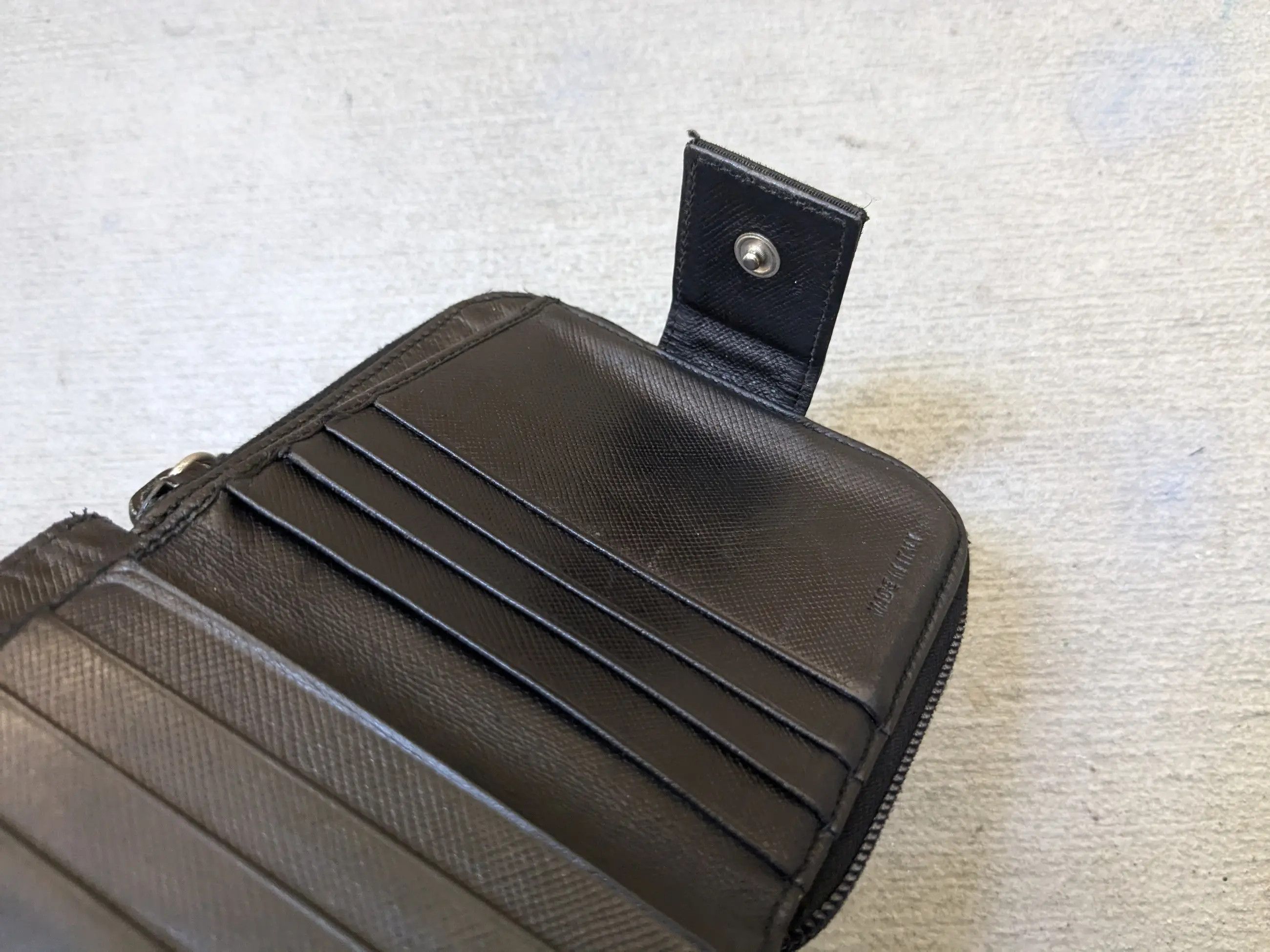 Prada Prada Wallet Black Saffiano Leather Bifold Cardholder Y2K Size ONE SIZE - 17 Thumbnail