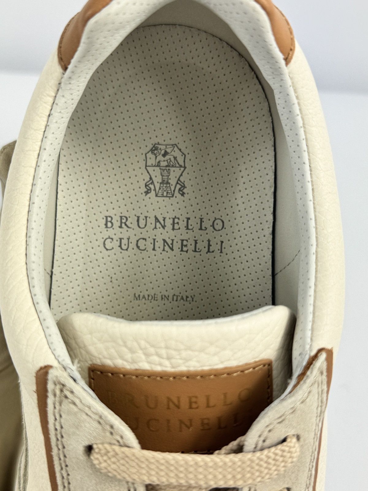 Brunello Cucinelli PANELLED LEATHER SNEAKERS Size US 10 / EU 43 - 7 Thumbnail