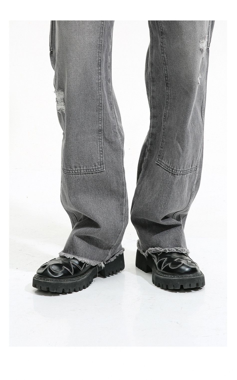 Jean × Vintage urban skate hiphop carpenter damaged jeans Size US 30 / EU 46 - 5 Thumbnail
