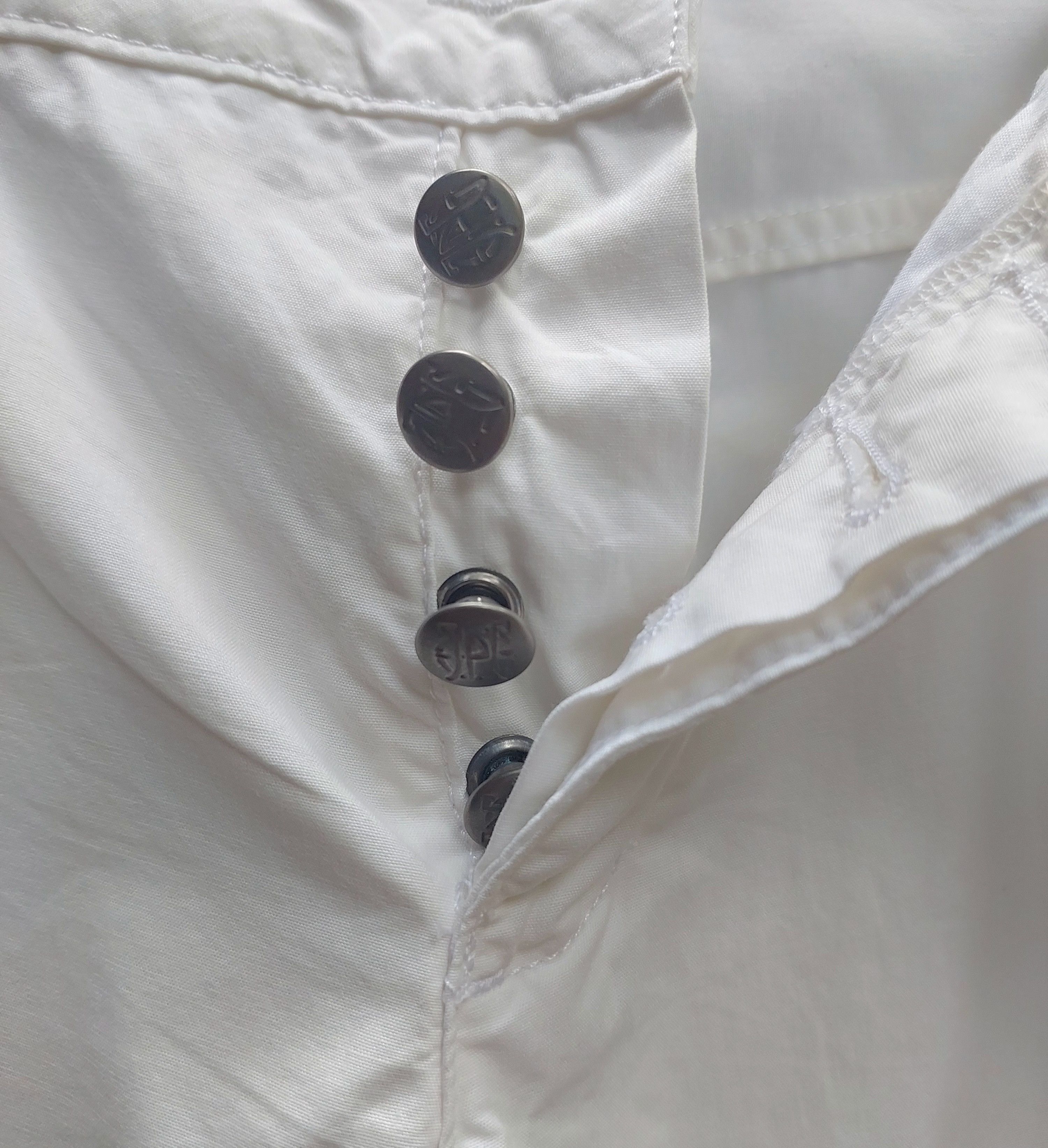Jean Paul Gaultier Gaultier Jeans White Button Fly Pants Size US 30 / EU 46 - 8 Thumbnail