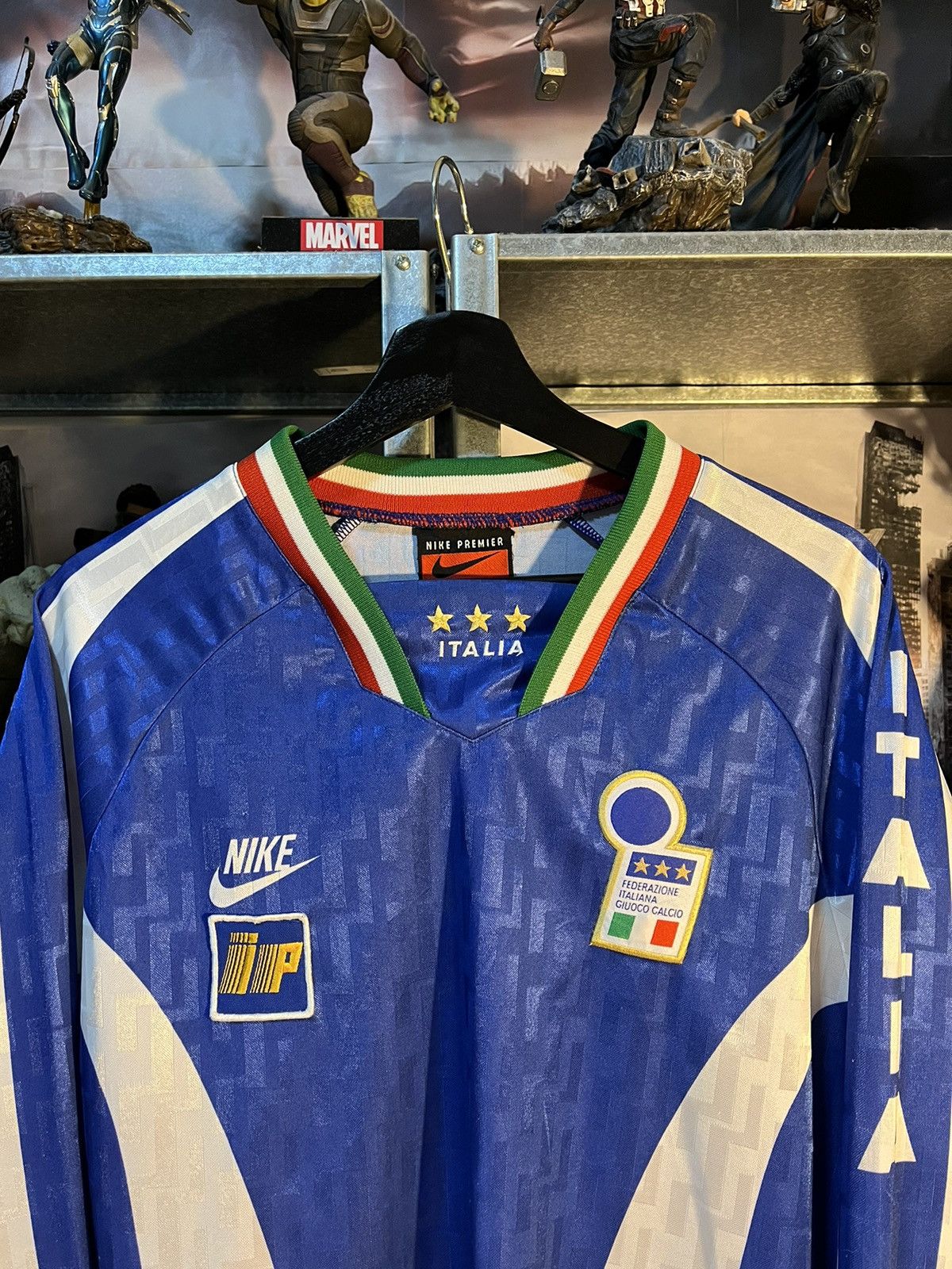 Nike × Vintage Rare Vintage 1995-1996 Nike Italy Training Soccer Jersey Size US L / EU 52-54 / 3 - 3 Thumbnail