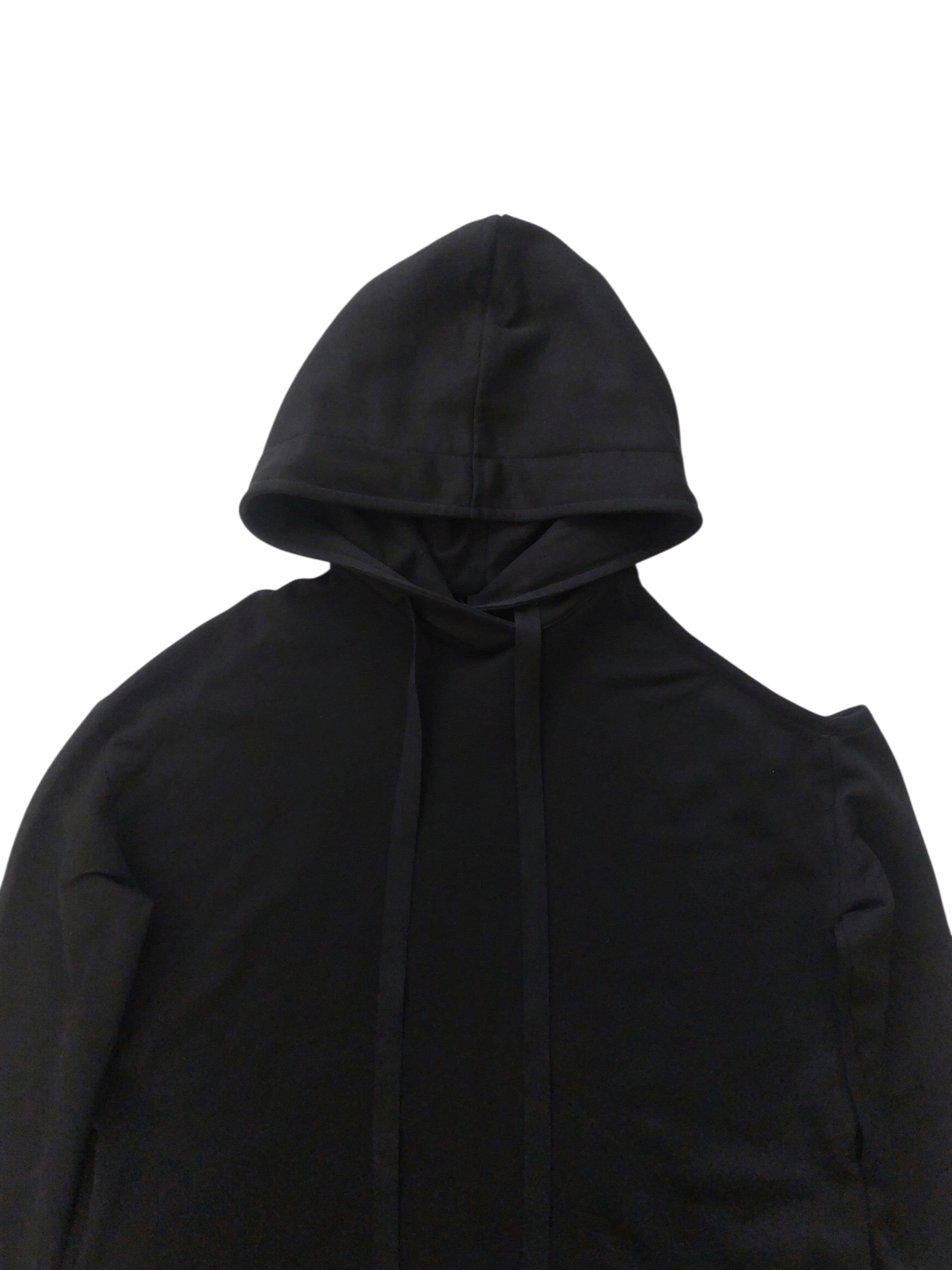 Ann Demeulemeester Ann Demeulemeester Black Tony Cold Shoulder Hoodie Size US XL / EU 56 / 4 - 3 Thumbnail