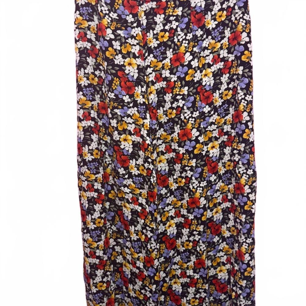 Designer Vintage Floral Maxi Skirt Size 28" / US 6 / IT 42 - 2 Thumbnail
