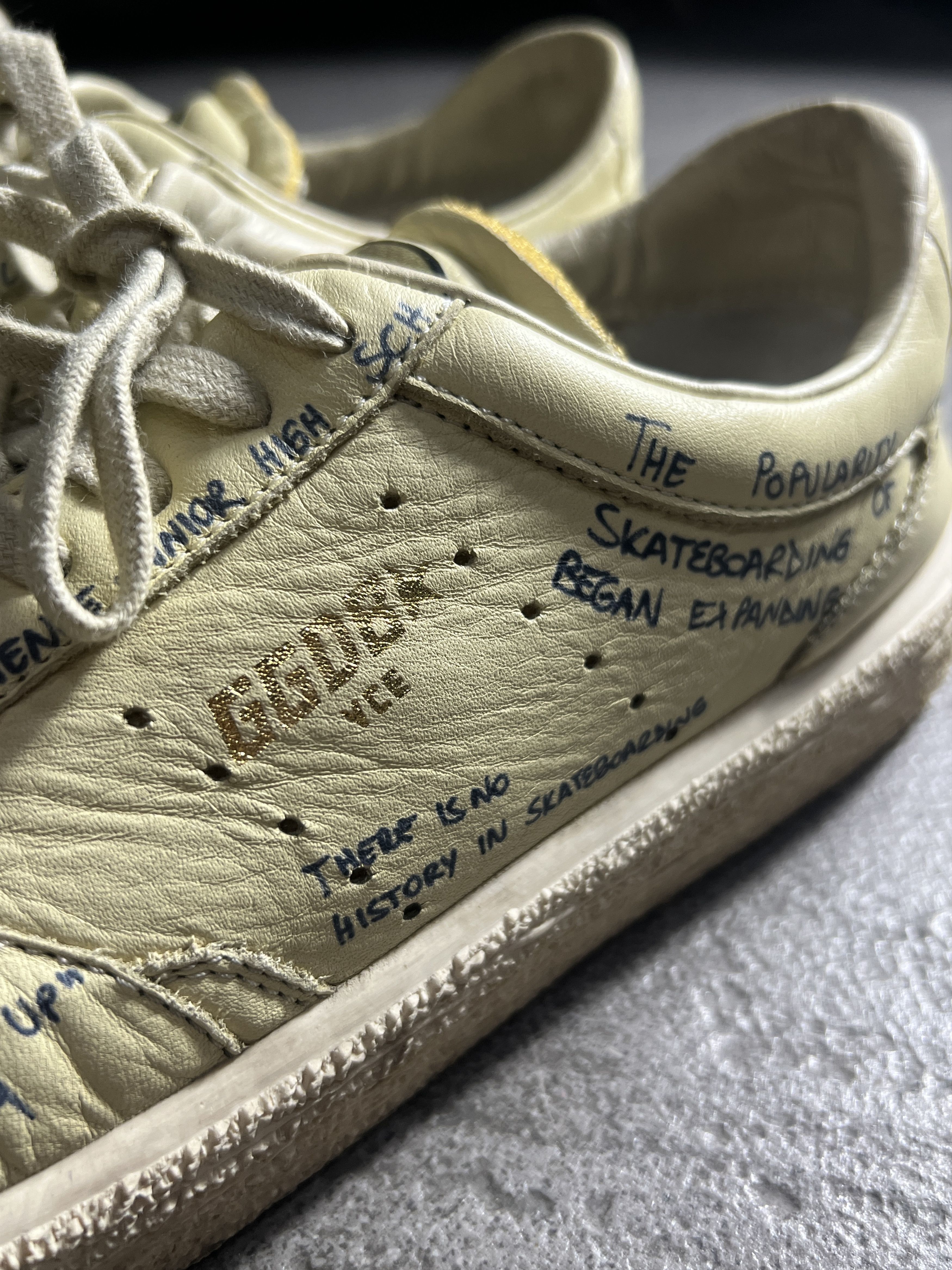 Golden Goose Golden Goose VCE Scribble Handwritten Leather Sneakers EU39 Size US 9 / IT 39 - 6 Thumbnail