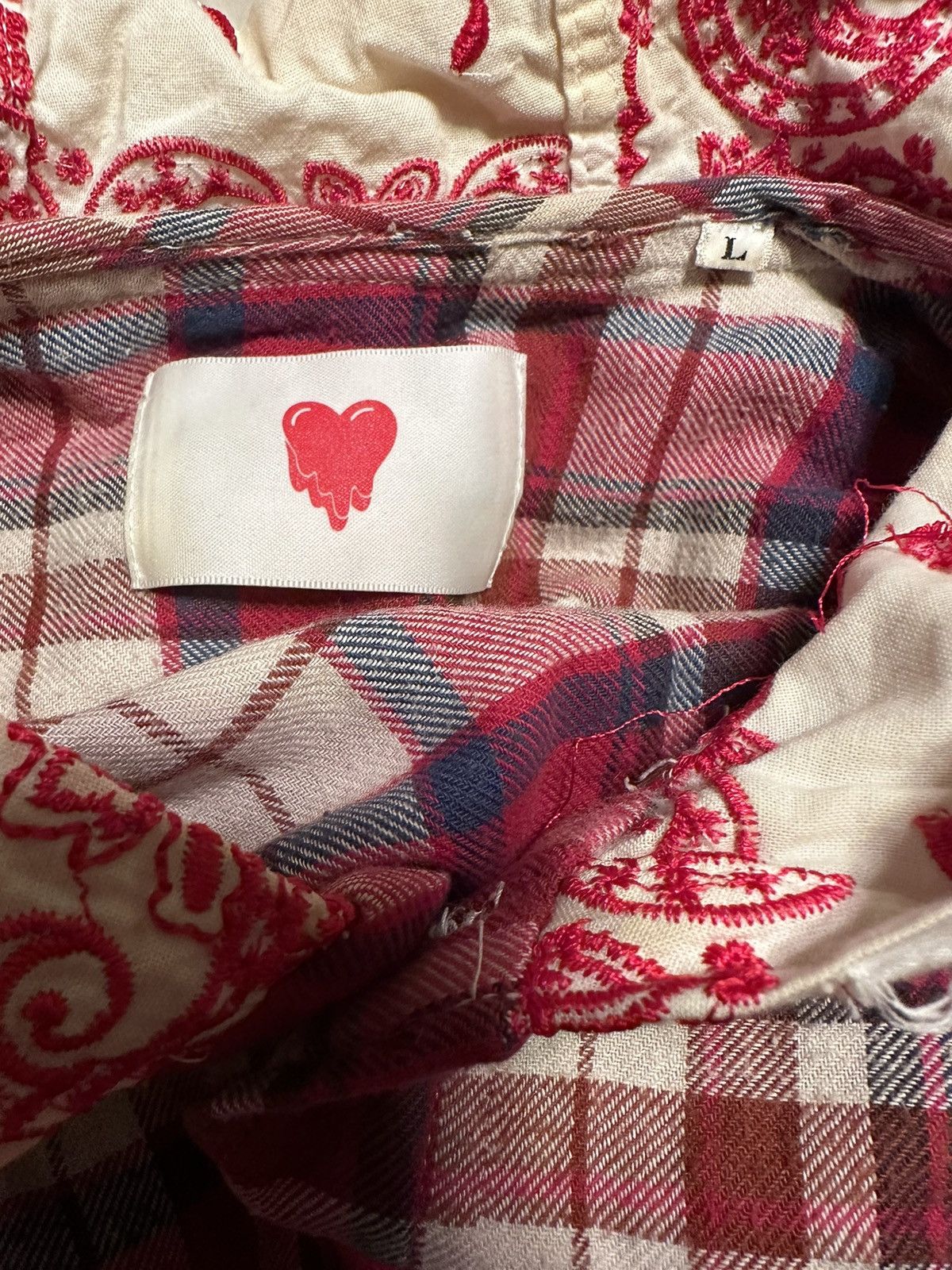 Emotionally Unavailable Paisley Hood Button up Flannel Size US L / EU 52-54 / 3 - 7 Thumbnail