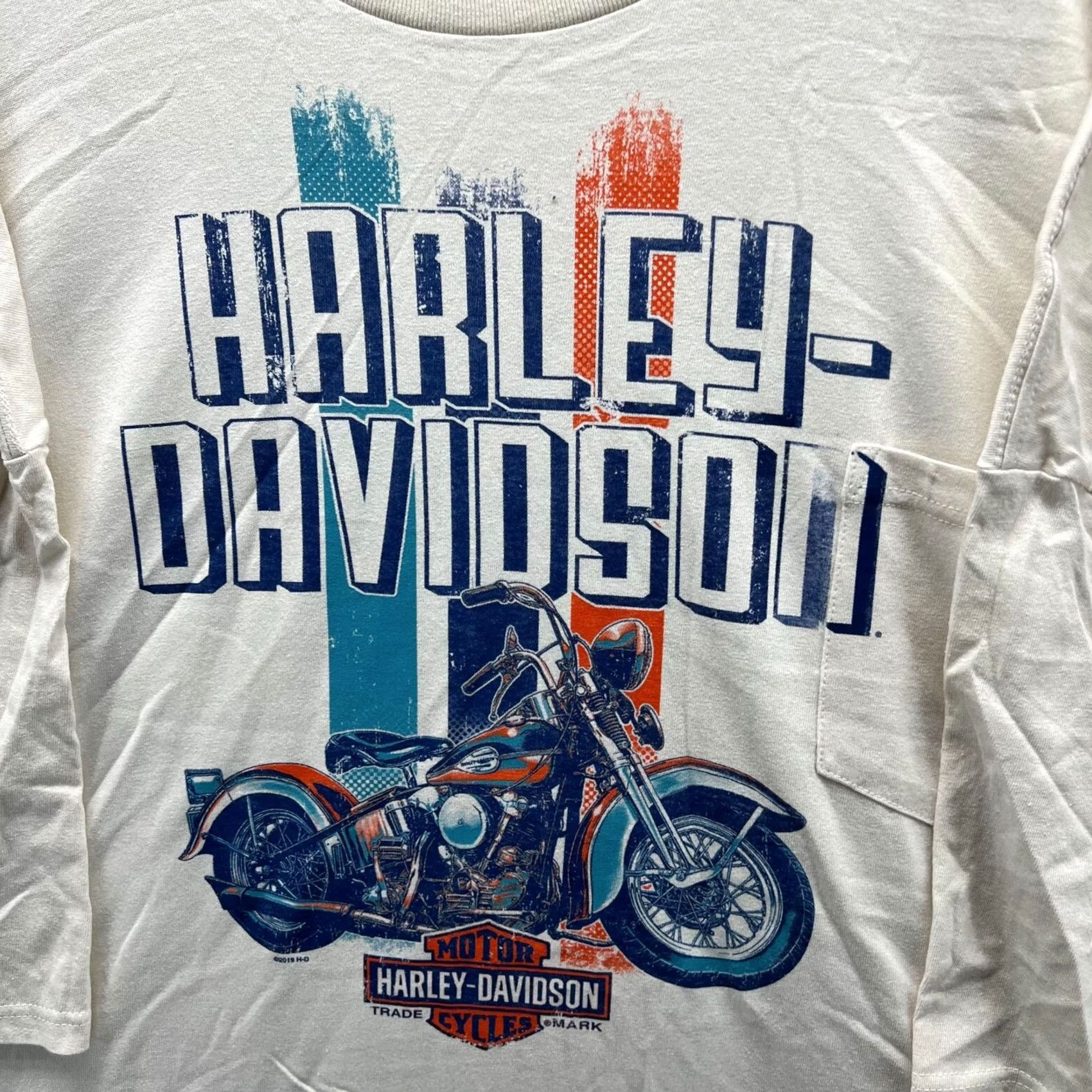 Harley Davidson VINTAGE? No. Harley-Davidson Shirt Men 5XL Beige Blue Biker Motorcycle 2018 Casual Tee Shirt Size US XXL / EU 58 / 5 - 6 Thumbnail