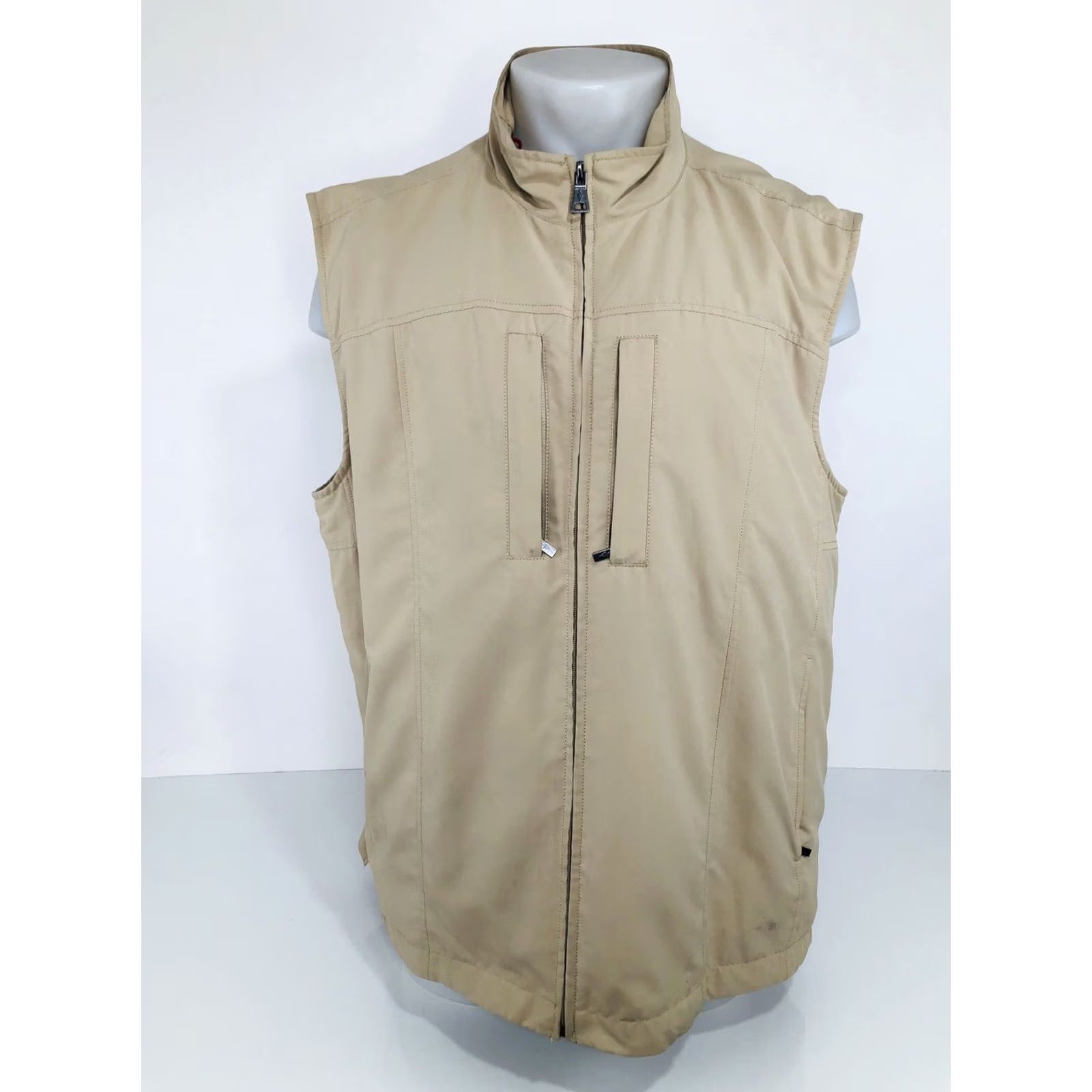 Vintage SCOTTeVEST SEV TEC - Mens XL Utility Travel Vest Shirt Jacket Beige Travel Mens XL SCOTTeVEST SEV model Vest Size US XL / EU 56 / 4 - 2 Thumbnail