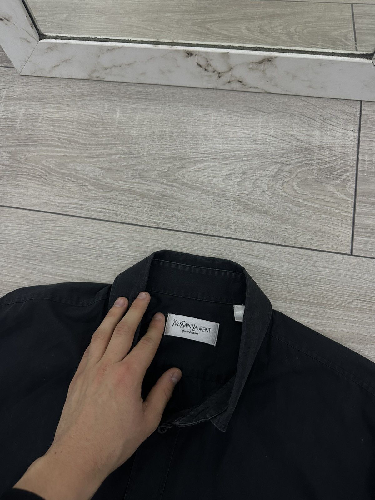 Yves Saint Laurent Yves Saint Laurent YSL Black Shirt Luxury Style Size US M / EU 48-50 / 2 - 7 Thumbnail