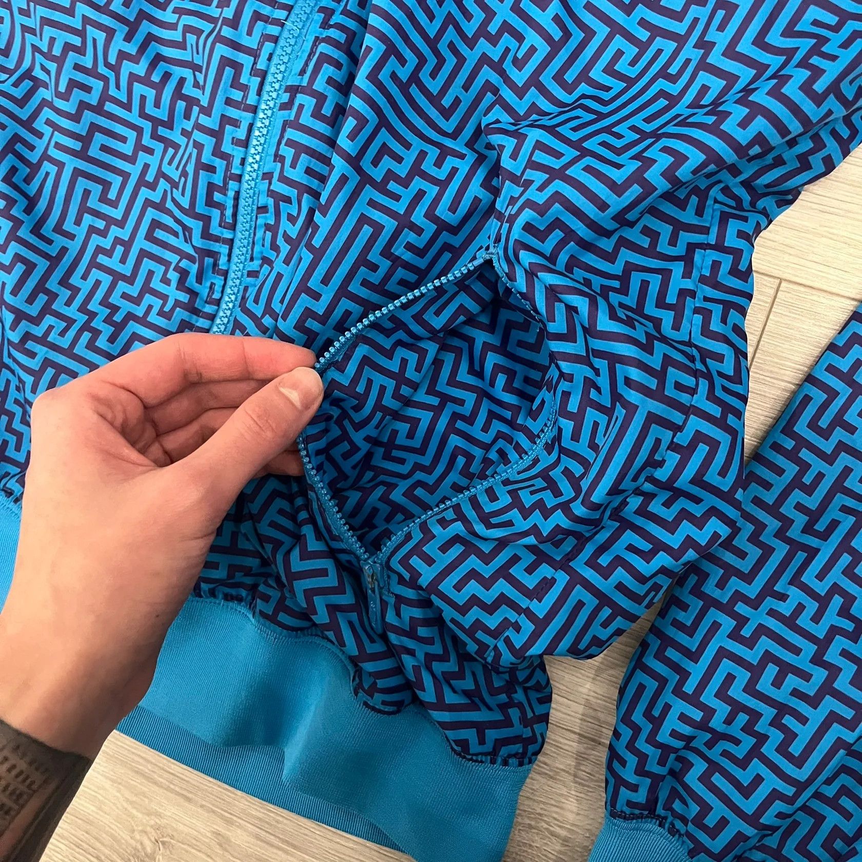 Nike Nike Wood Wood CoLab “Labyrinth” Split Windbreaker Size US M / EU 48-50 / 2 - 4 Thumbnail