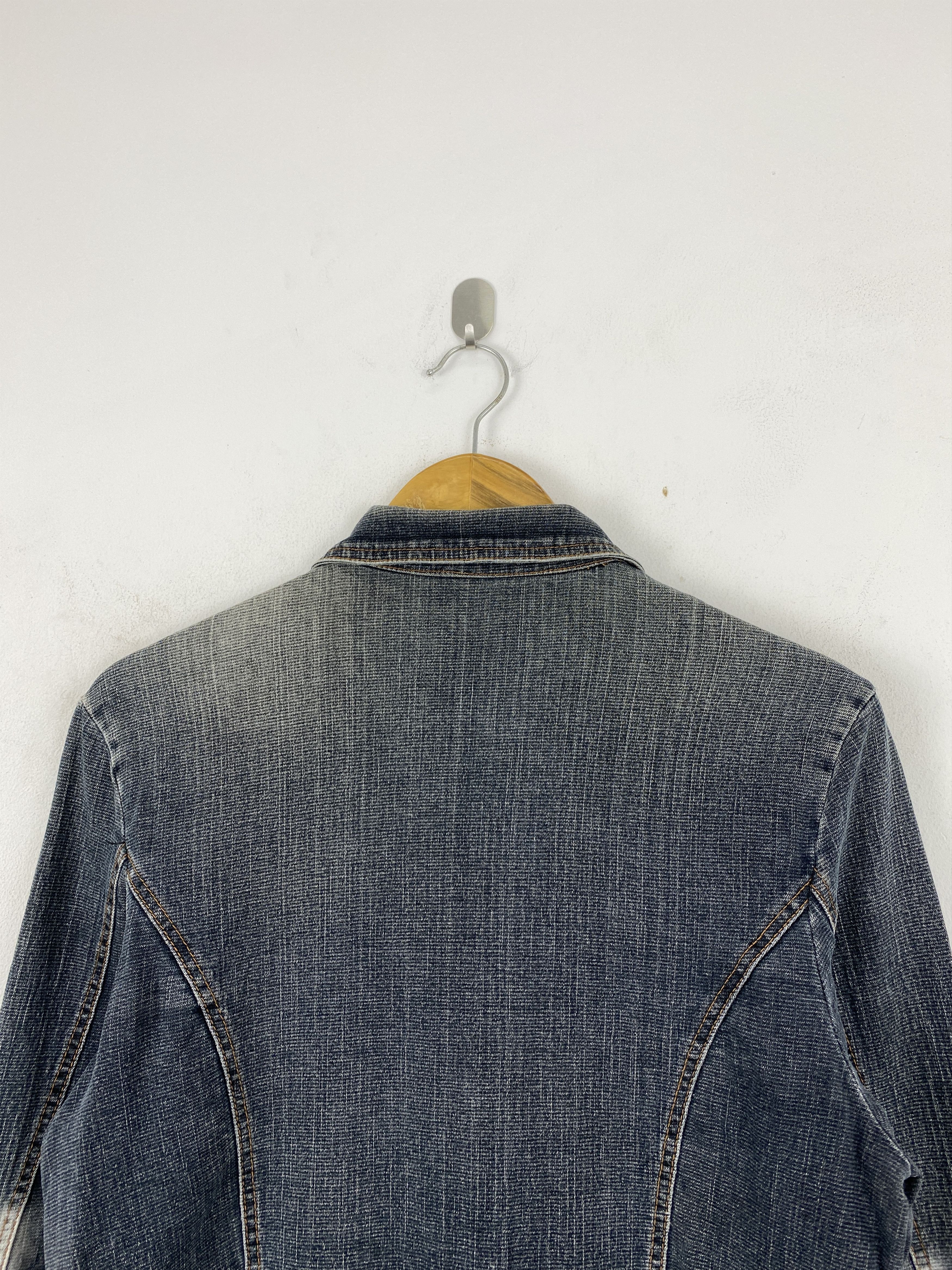 Japanese Brand Vintage Dark Wash Zip-up Denim Jacket JA0172 Size US L / EU 52-54 / 3 - 4 Thumbnail